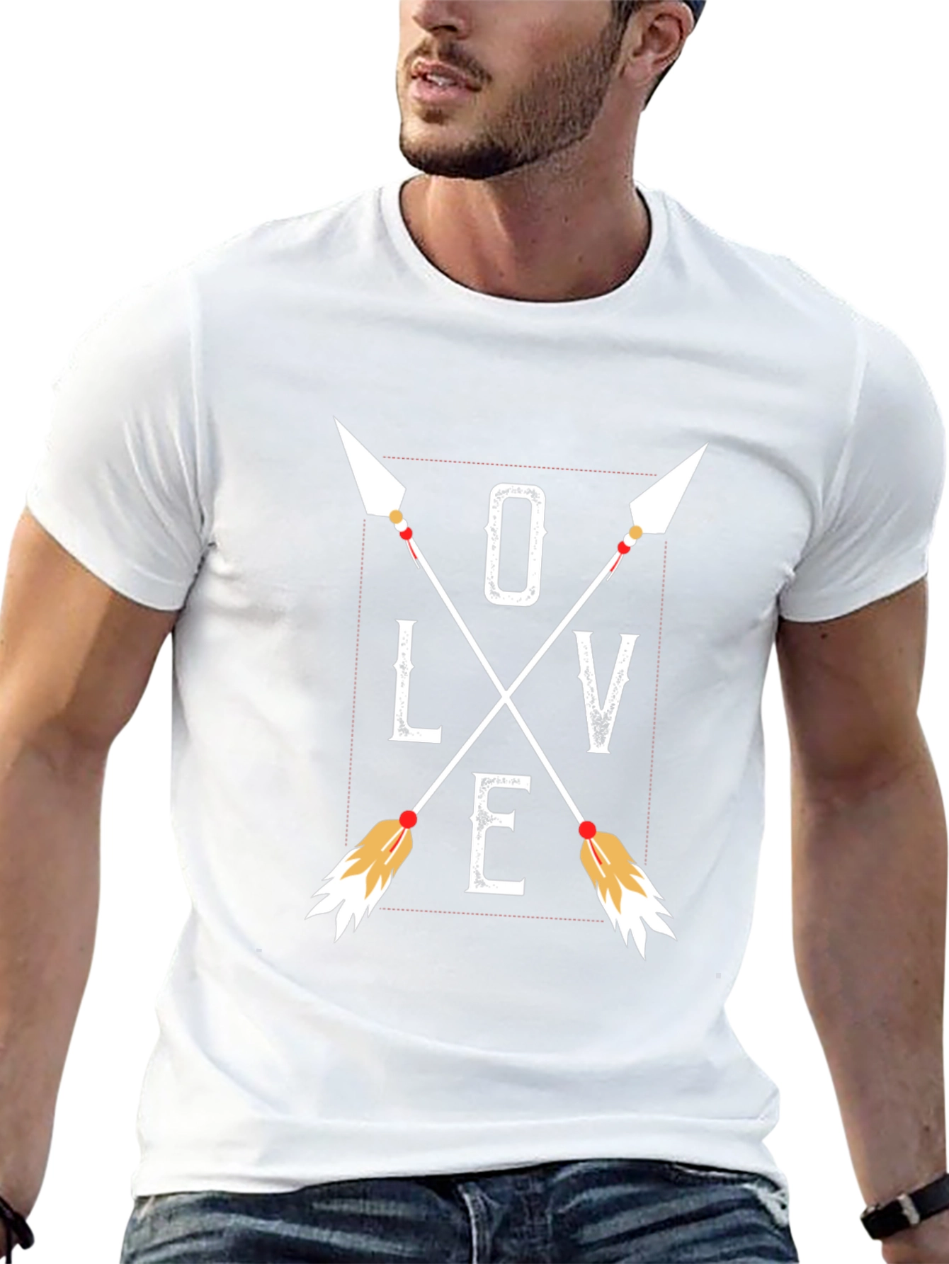 Love Arrows Graphic Tee - Black