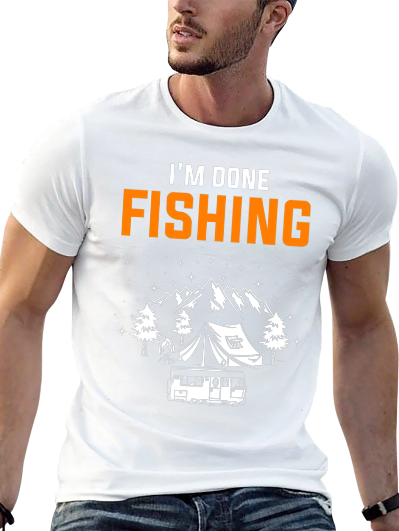 Im Done Fishing Camping T-Shirt