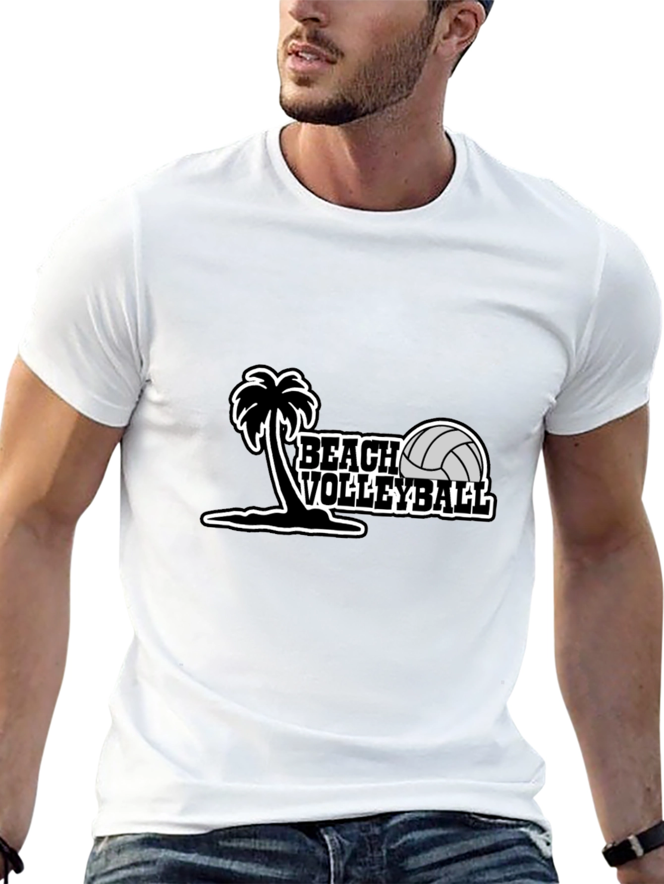 Beach Volleyball Graphic Tee - Summer Ready!