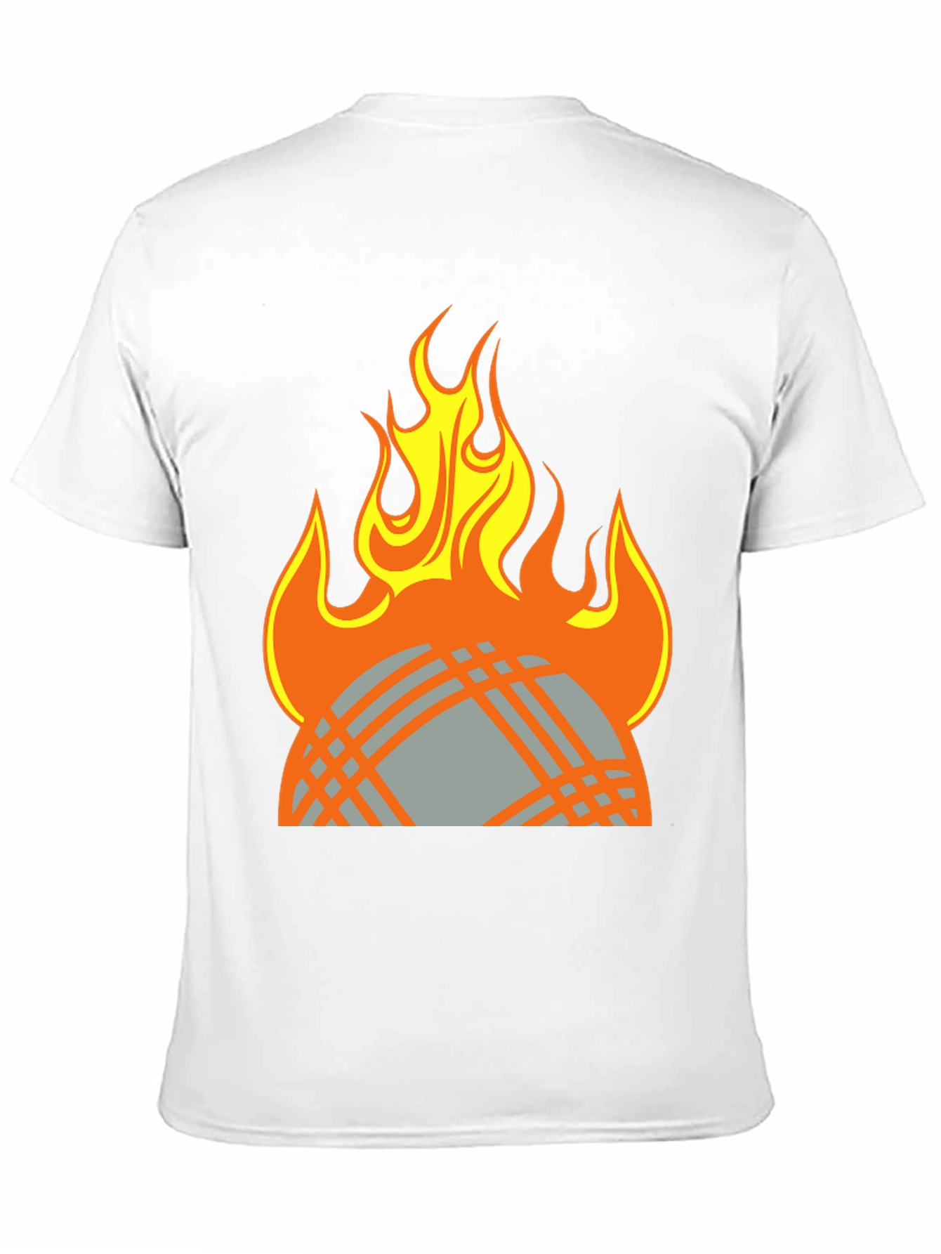 Fiery Globe Graphic T-Shirt - Black