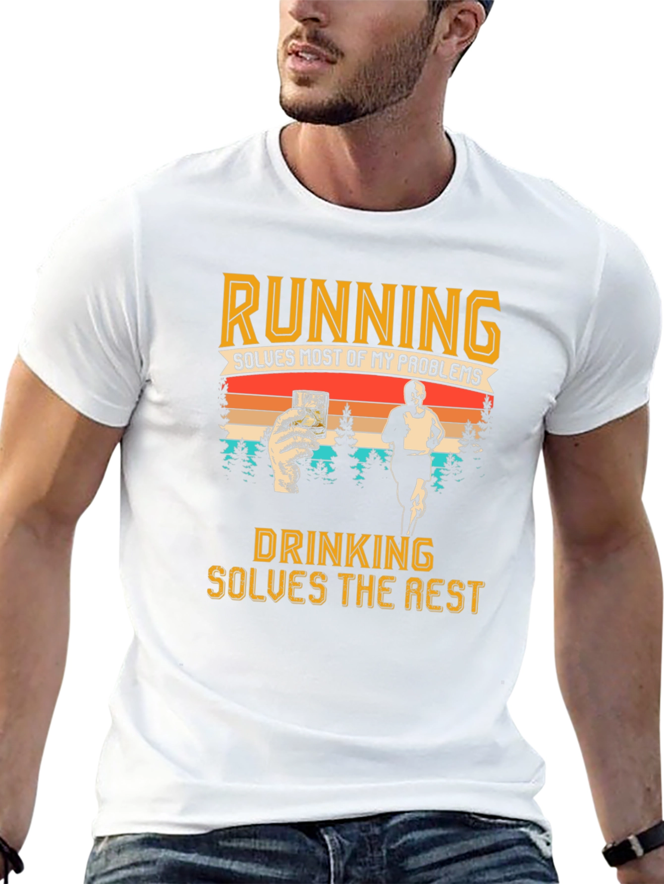 Running and Drinking T-Shirt