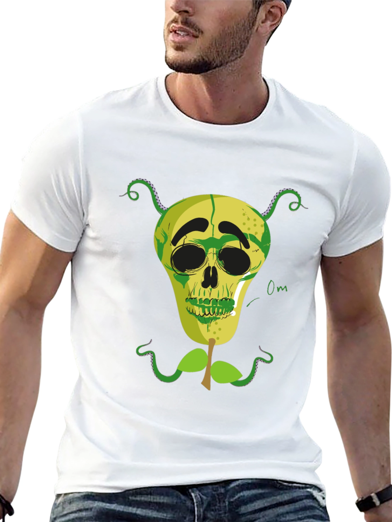 Skull Pear Graphic Tee - Unique Design