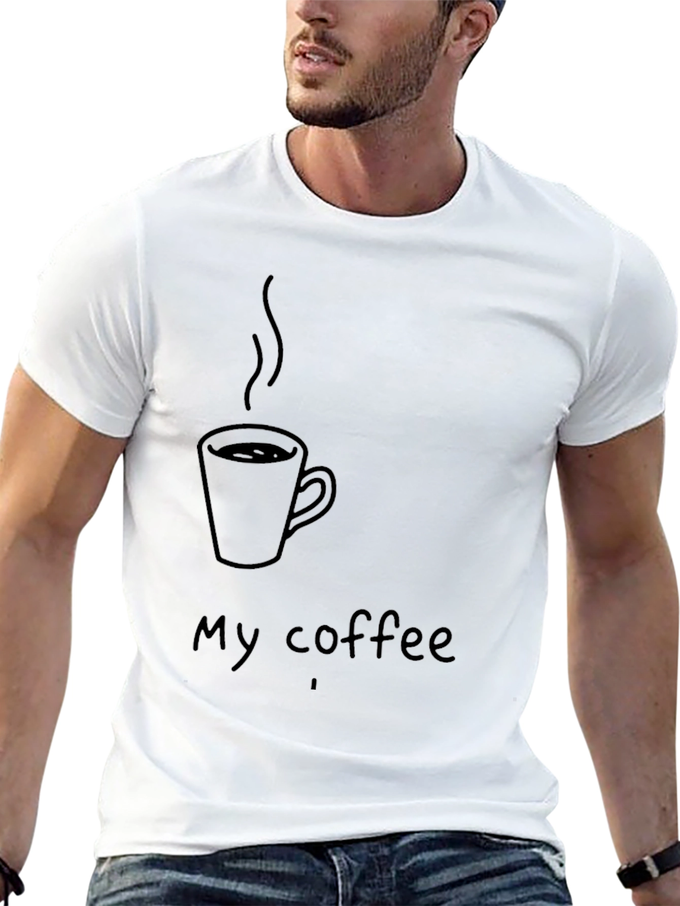 My Coffee T-Shirt - Black Graphic Tee