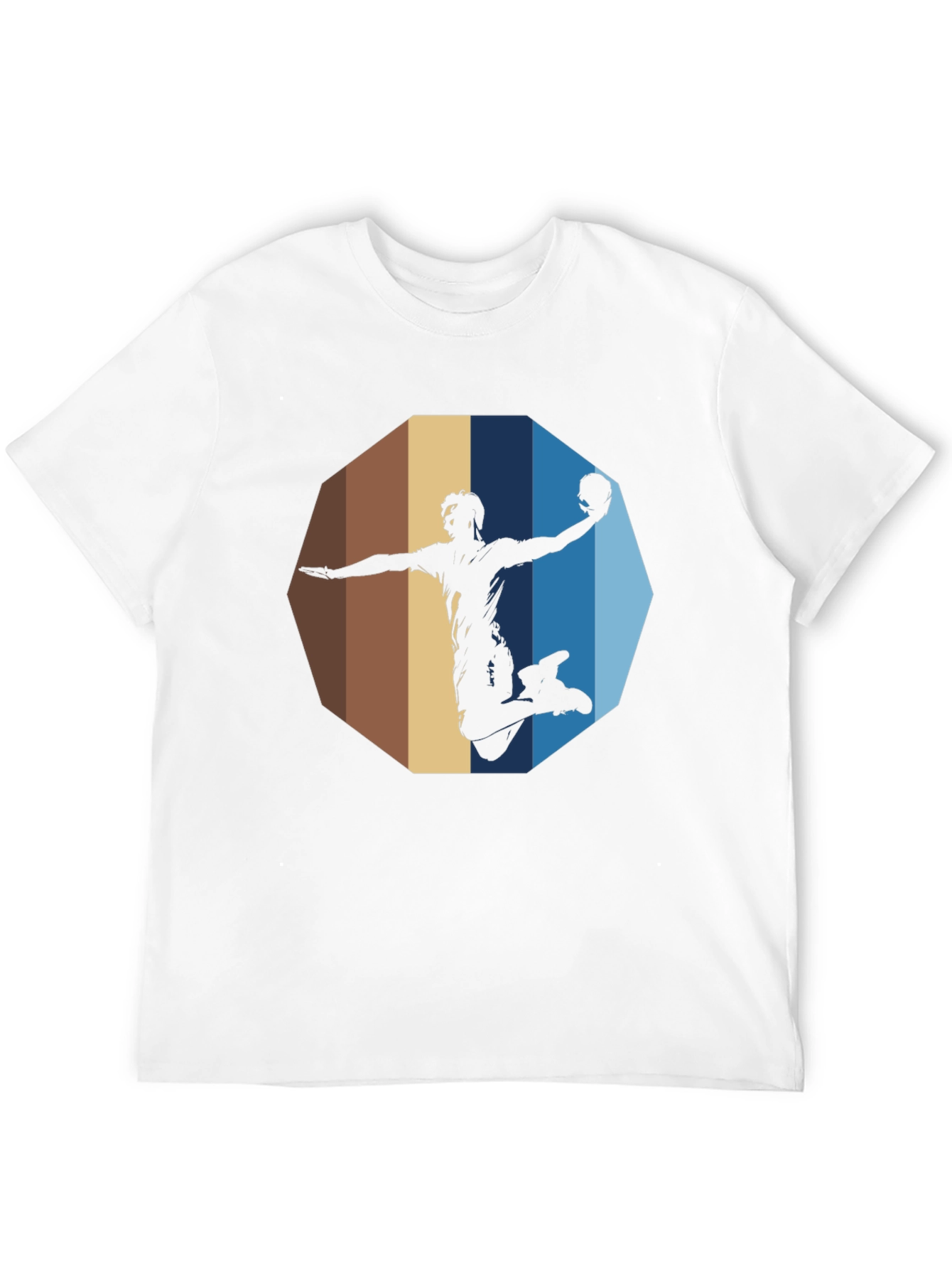 Handball Silhouette Graphic Tee - Black