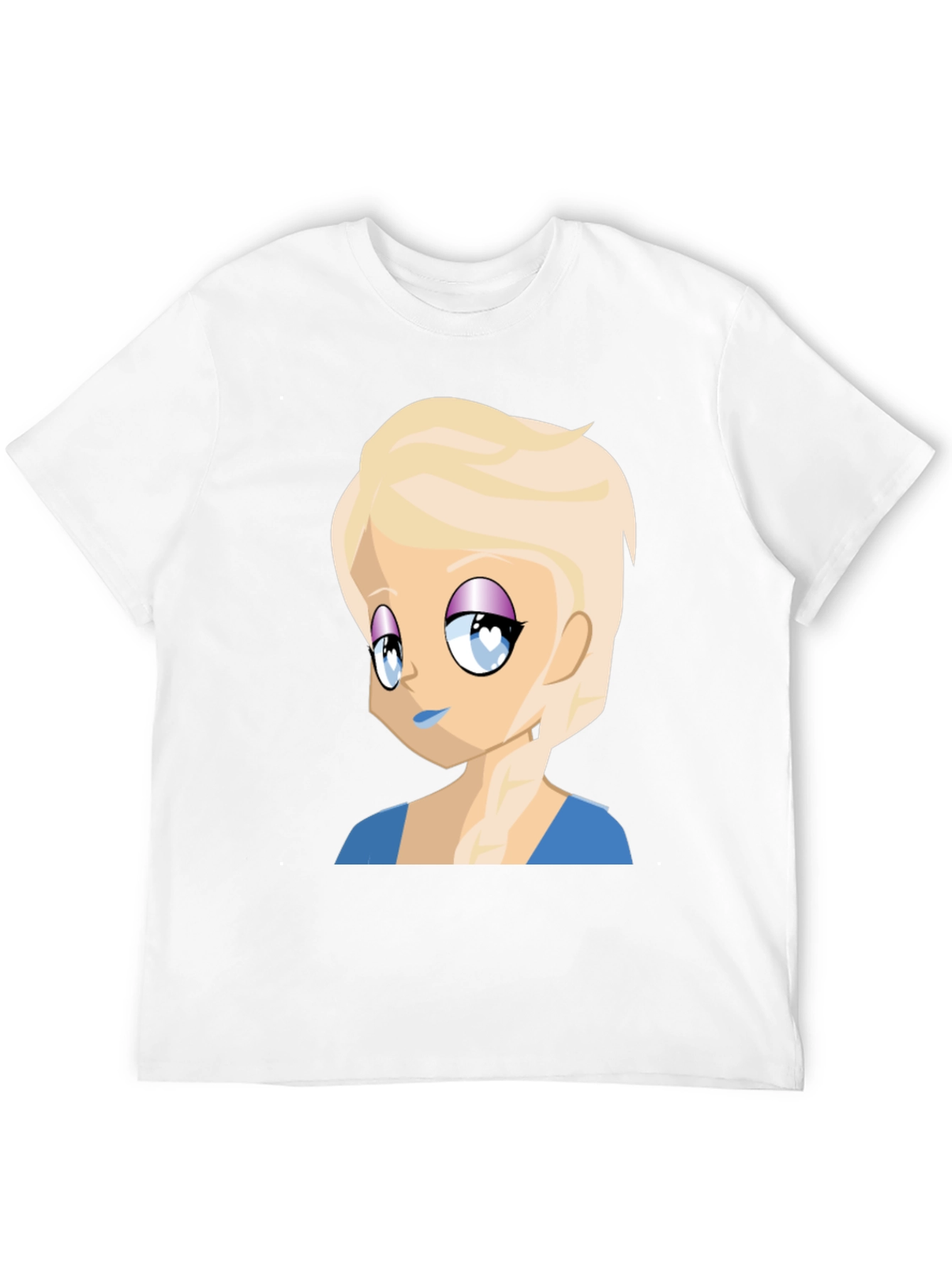 Anime Girl Graphic Tee - Black Casual T-Shirt