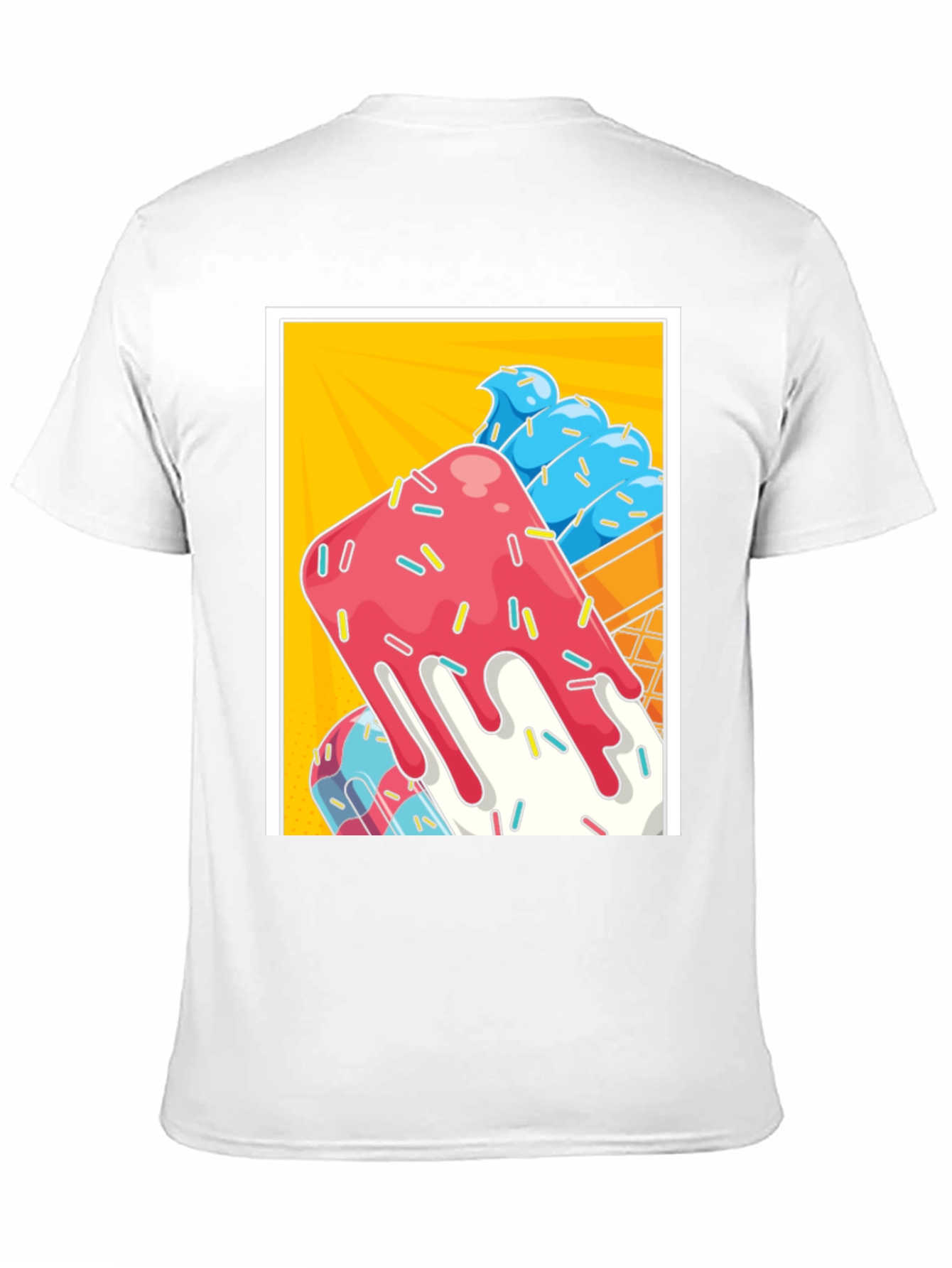 Ice Cream Popsicle Graphic Tee - Cool Summer Vibes!