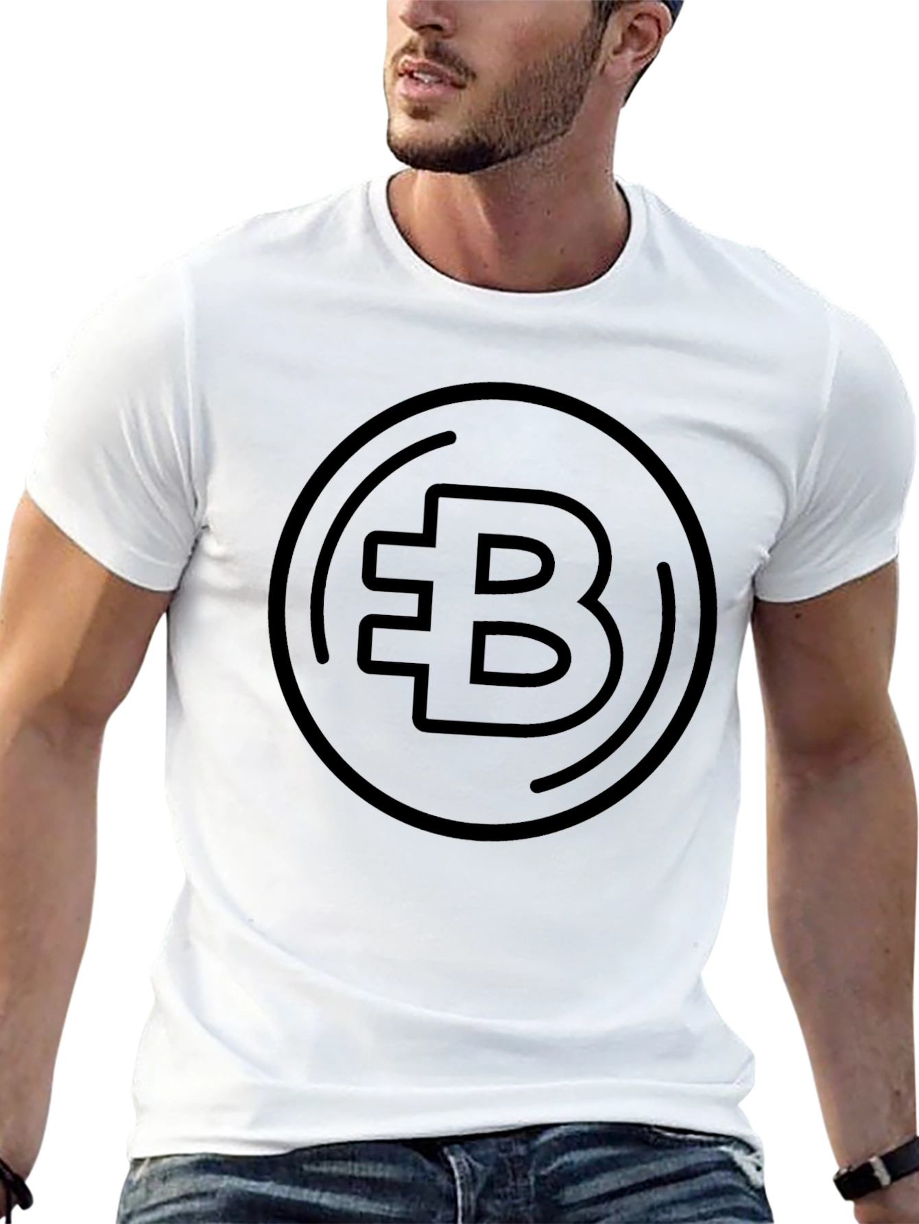 Emblem Circle Graphic T-Shirt - Black