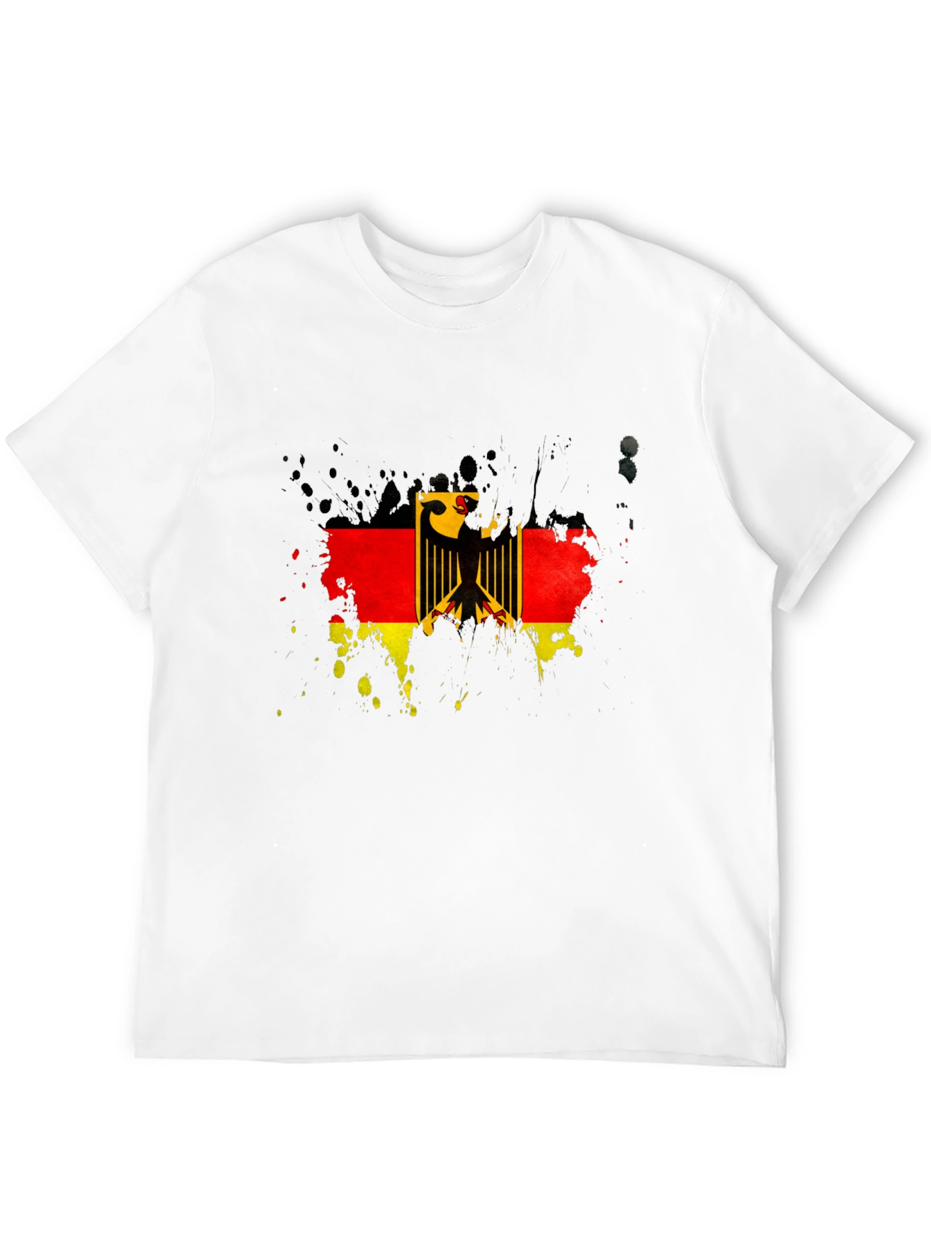 German Flag Eagle T-Shirt - Black Graphic Tee