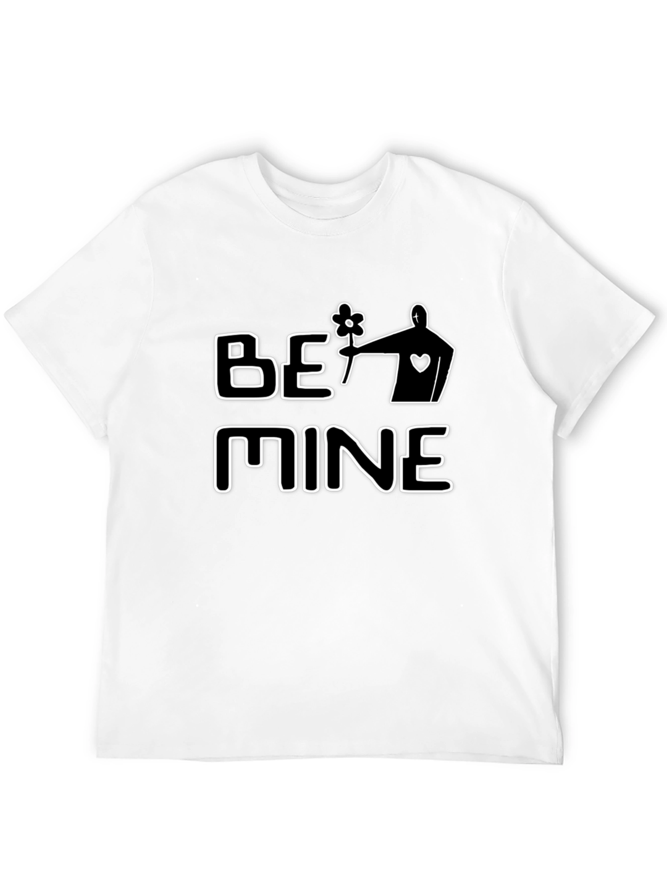 Be Mine Graphic Tee - Black Casual T-Shirt