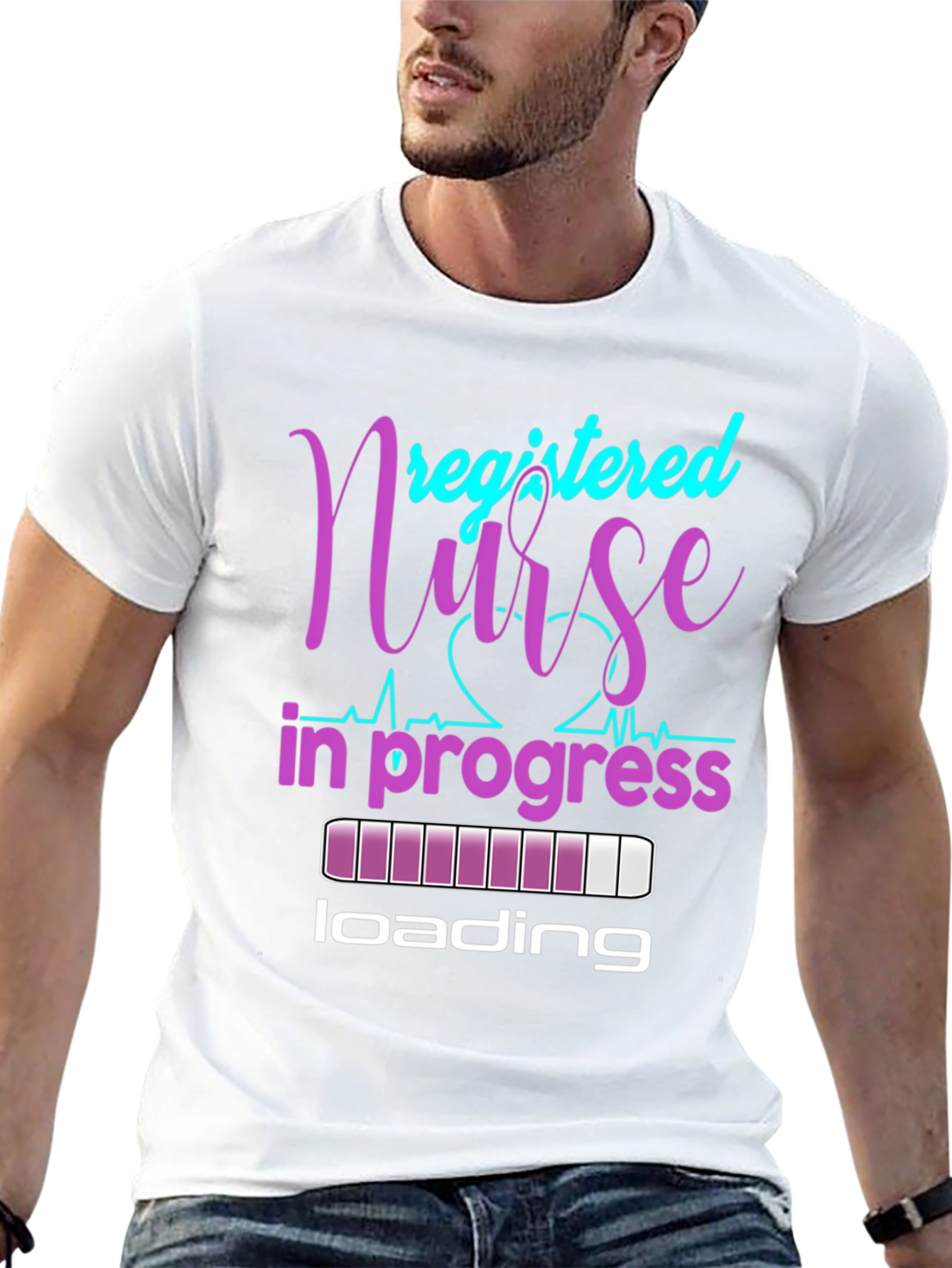 Registered Nurse In Progress Black T-Shirt