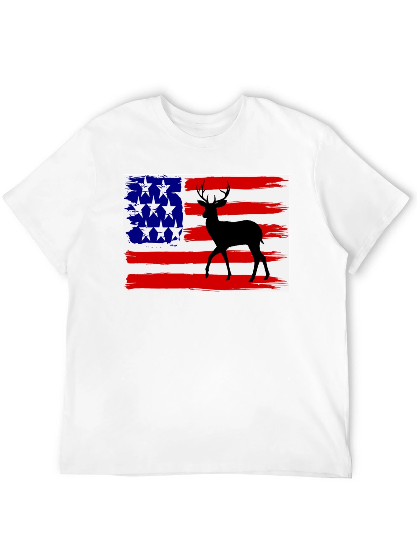 Deer American Flag Graphic Tee
