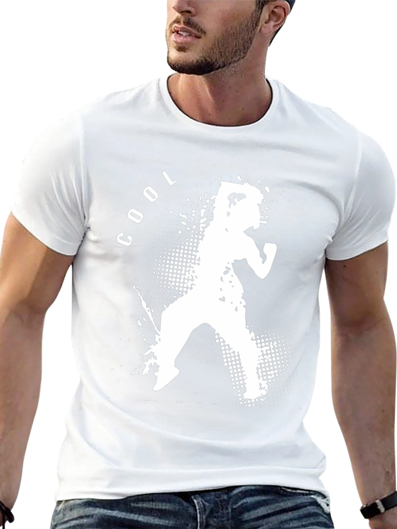 Cool Silhouette Graphic Print T-Shirt
