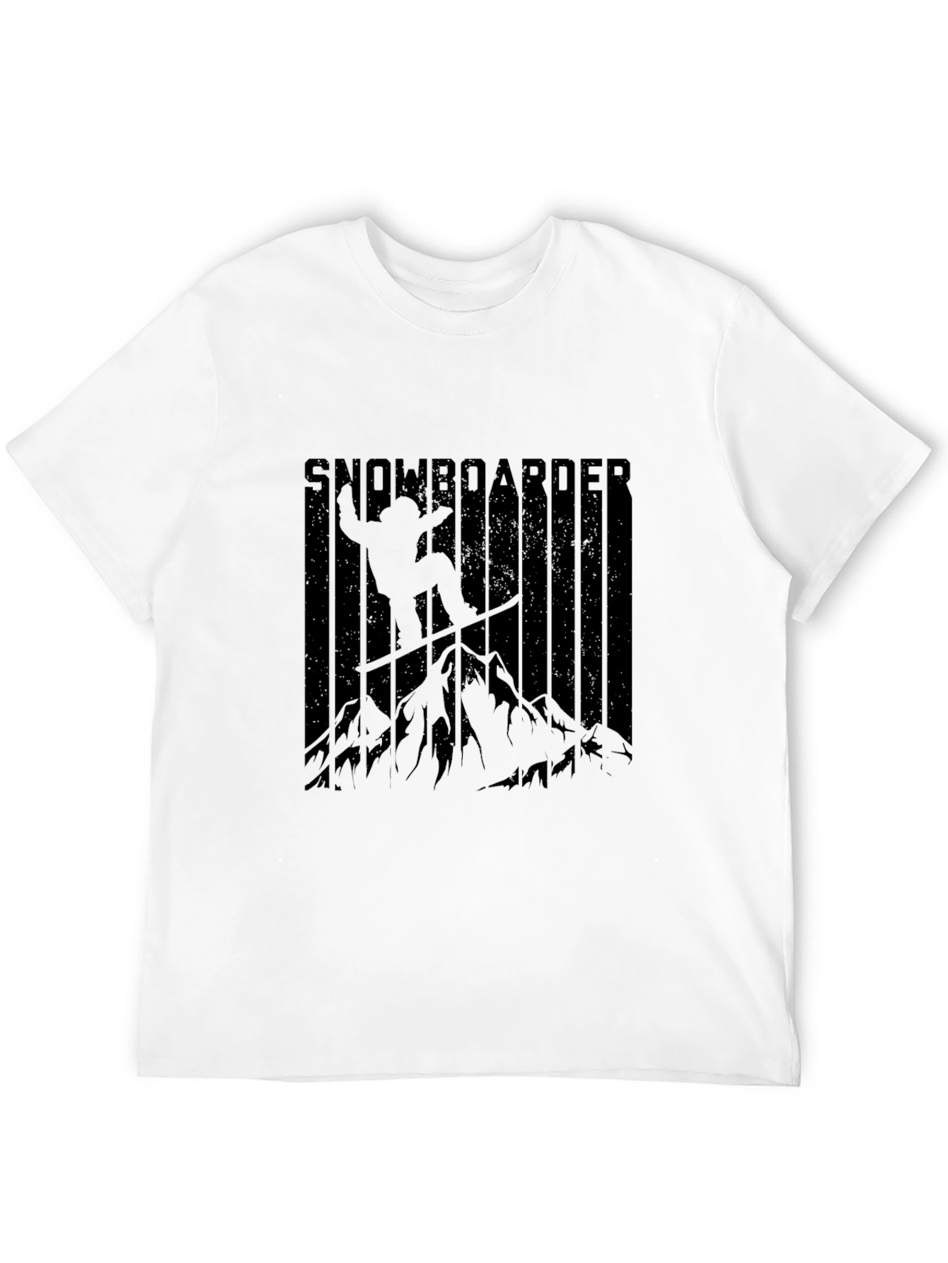 Snowboarder Graphic Black T-Shirt