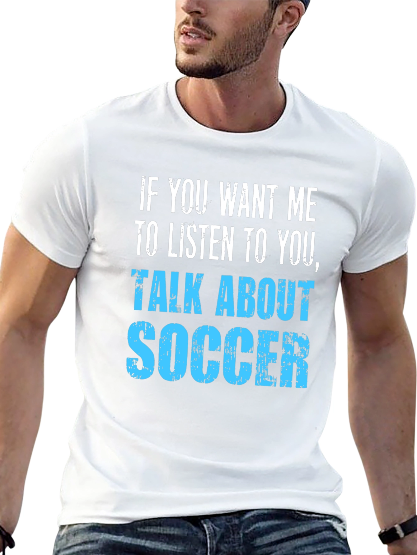 Talk About Soccer T-Shirt - Black Cotton Tee