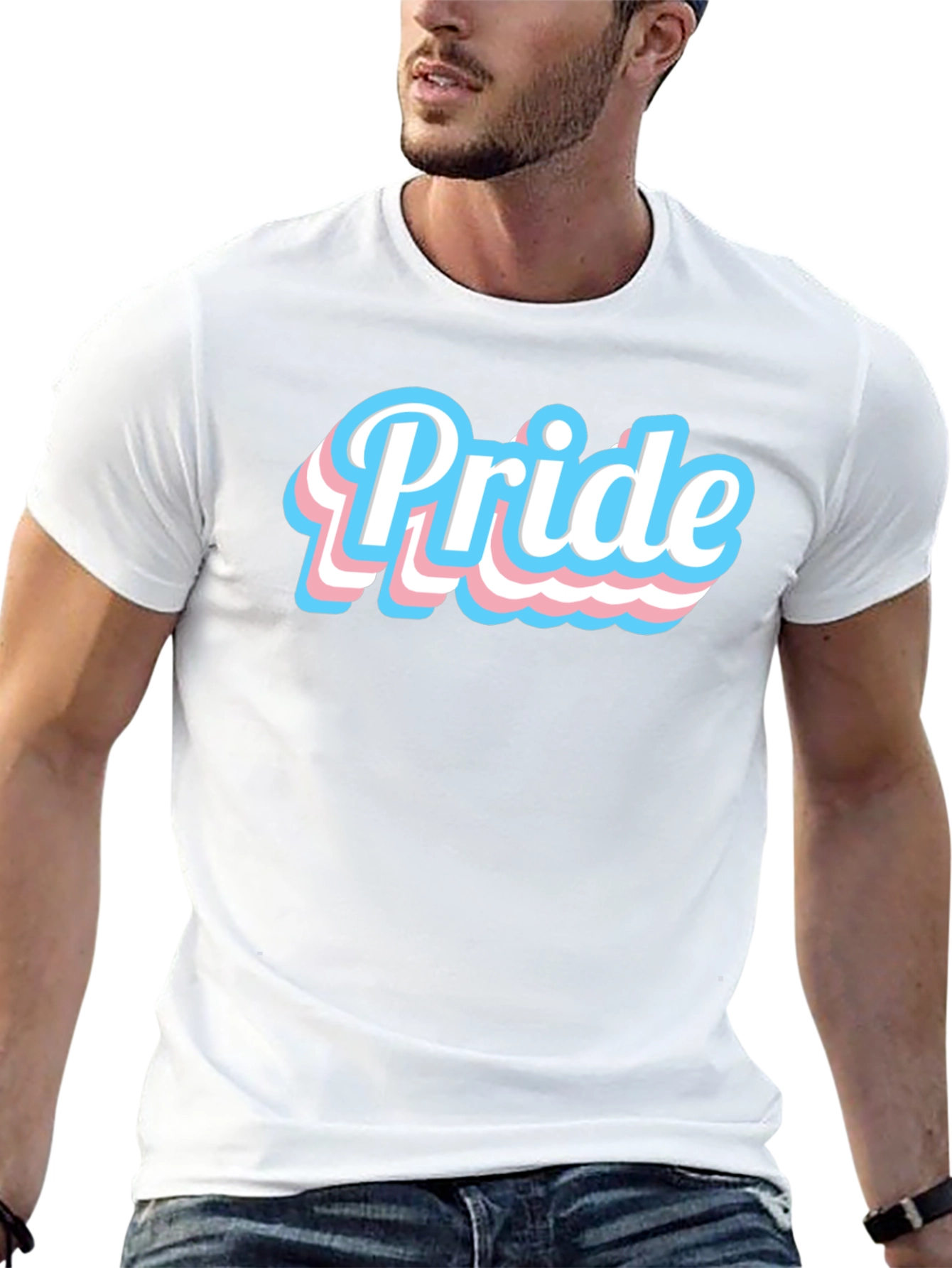 Trans Pride T-Shirt - Black Cotton Blend