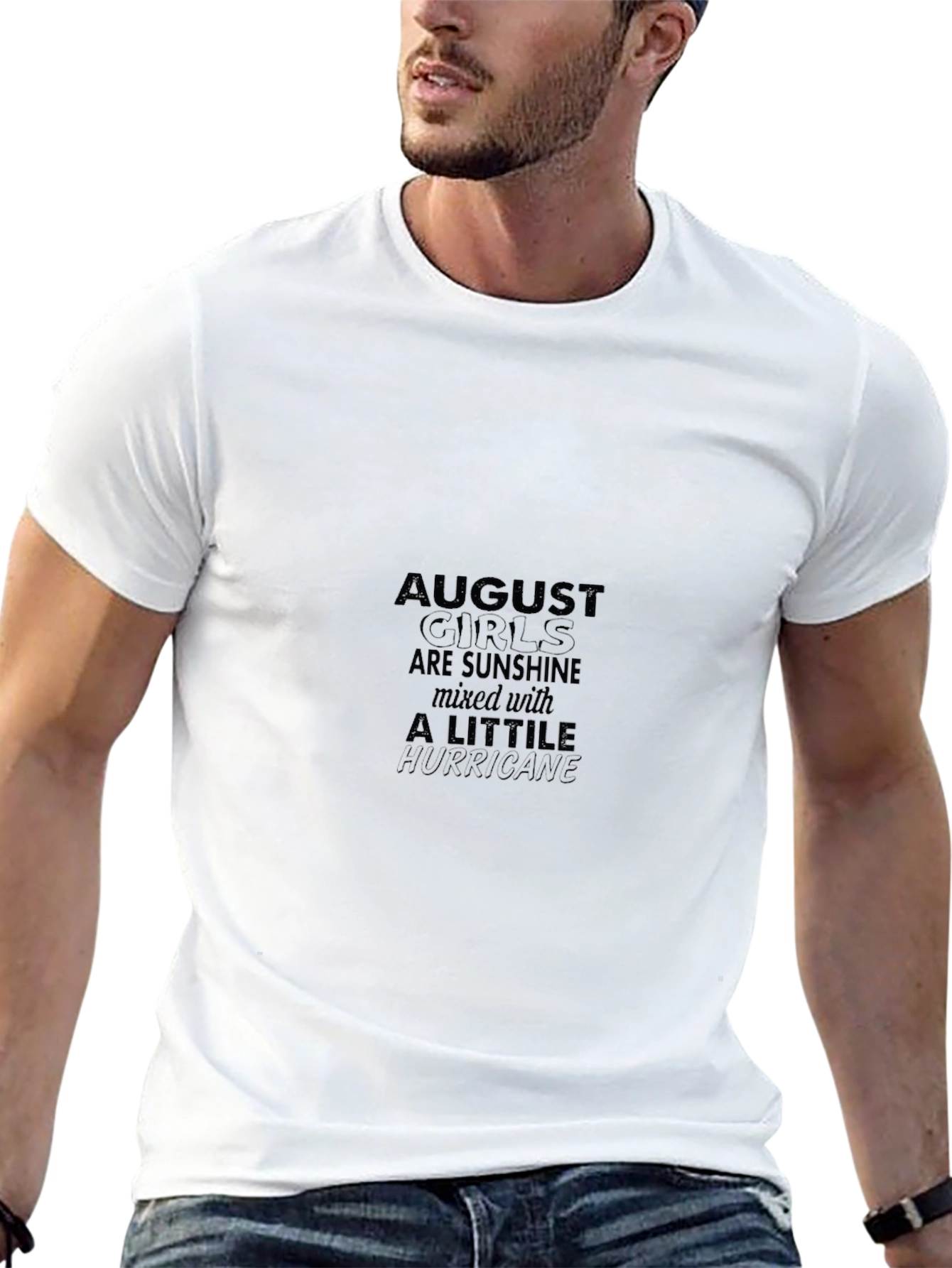 August Girl Sunshine Hurricane Black T-Shirt