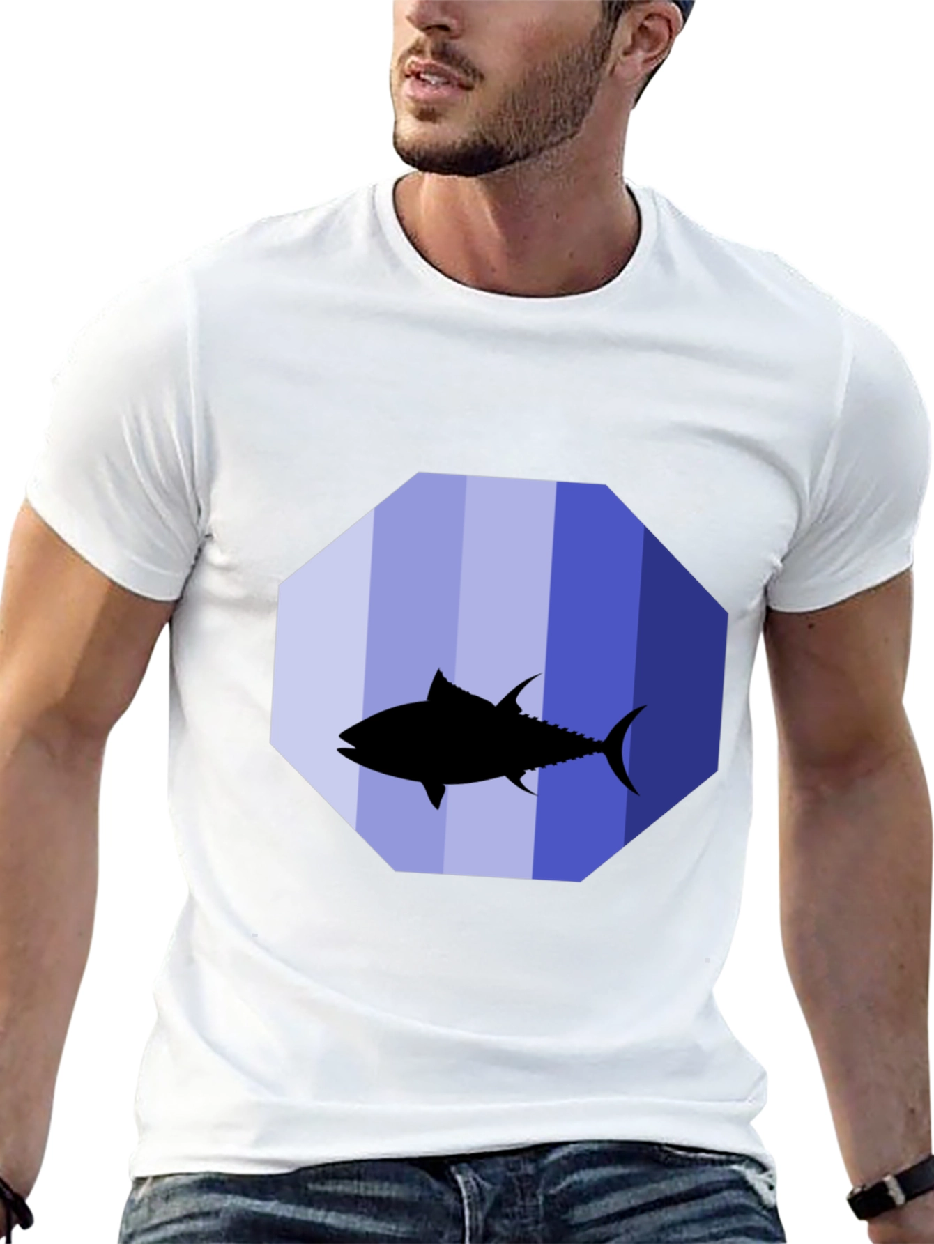 Tuna Silhouette Graphic Tee - Black