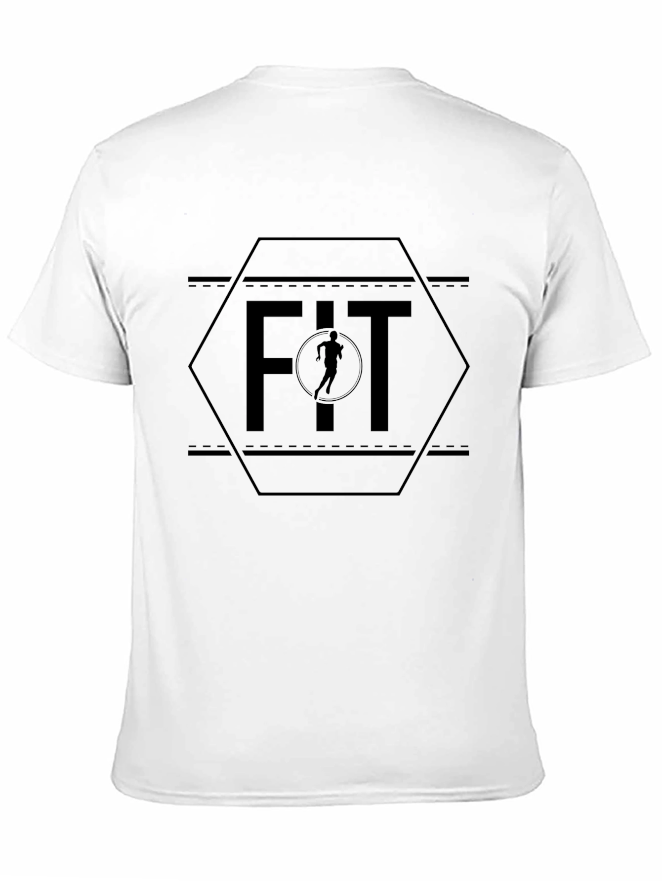 Mens Black FIT Graphic Tee - Active Lifestyle