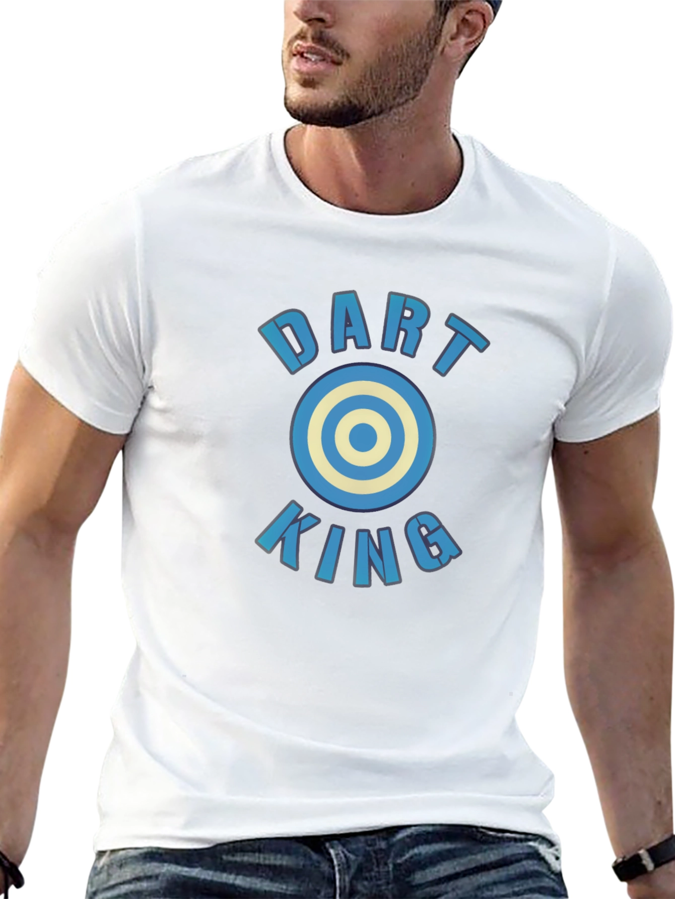 Dart King Tee - Unique Bullseye Design