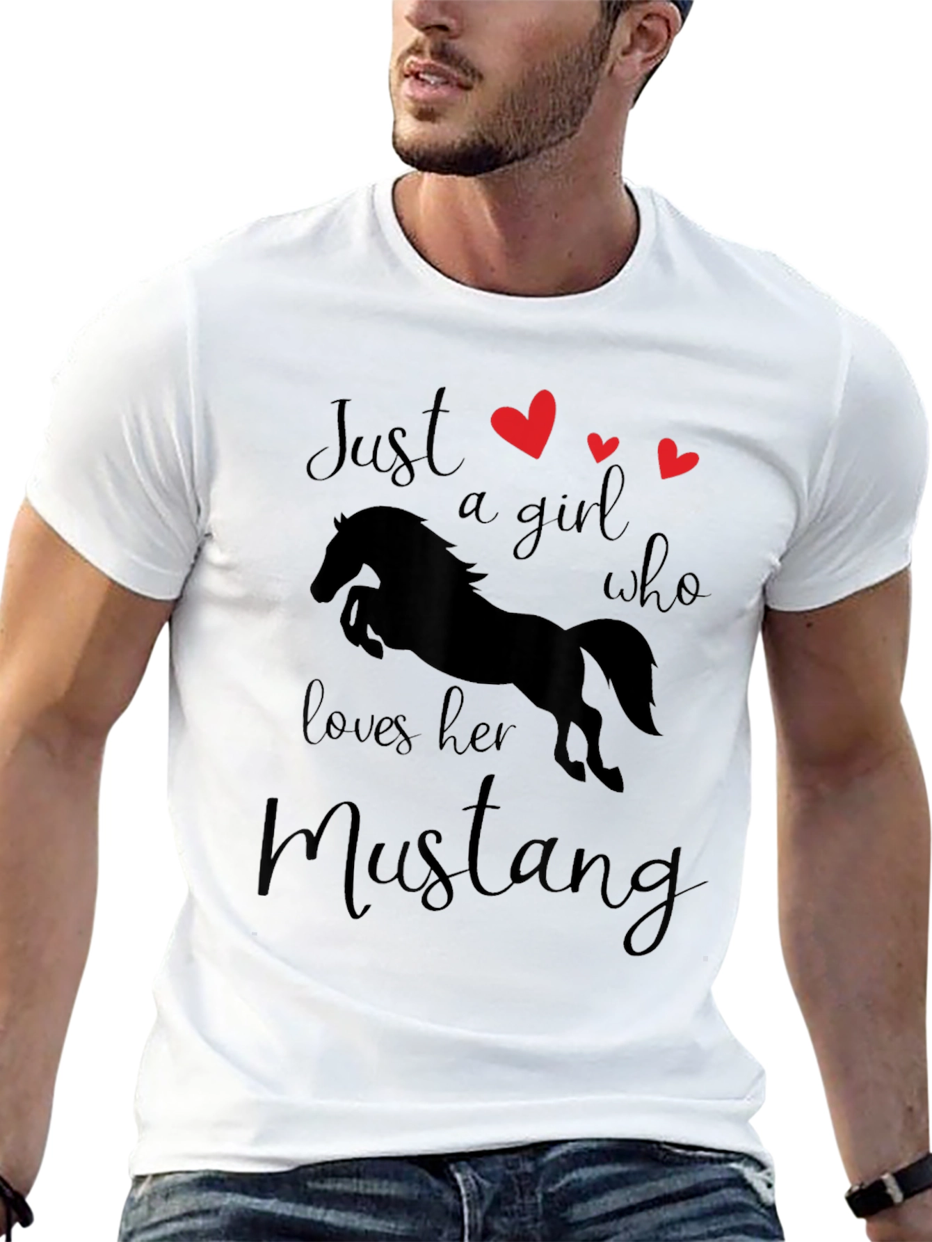 Just a Girl Who Loves Her Mustang T-Shirt