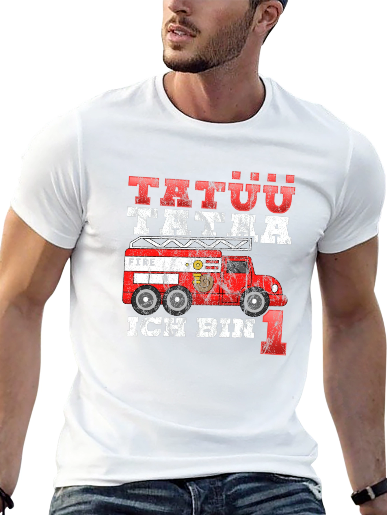 Fire Truck 1st Birthday T-Shirt