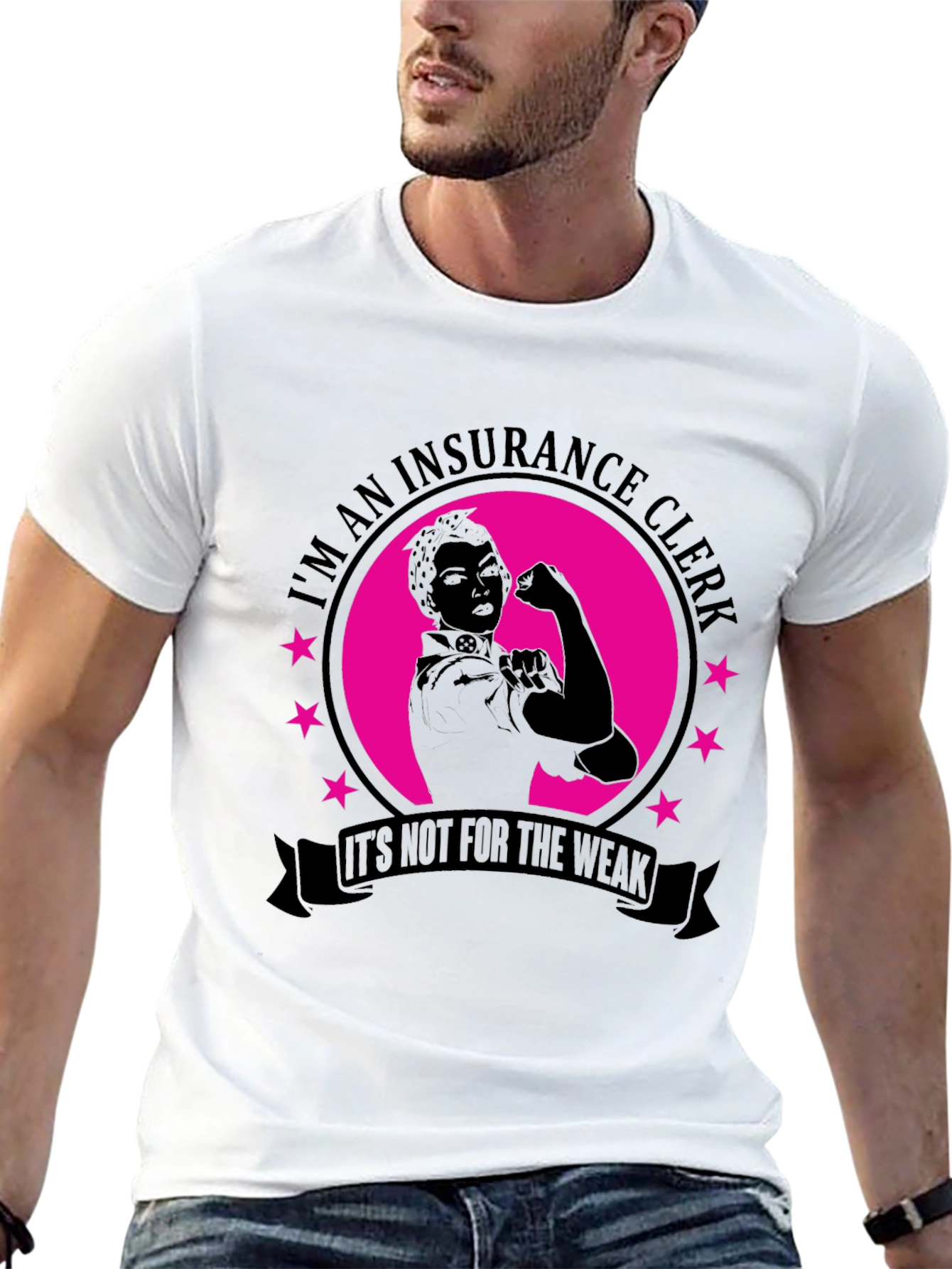 Insurance Clerk Rosie the Riveter T-Shirt