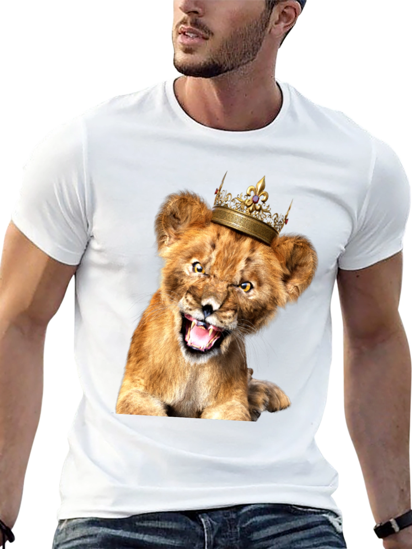Lion Cub King T-Shirt - Fierce & Fun!