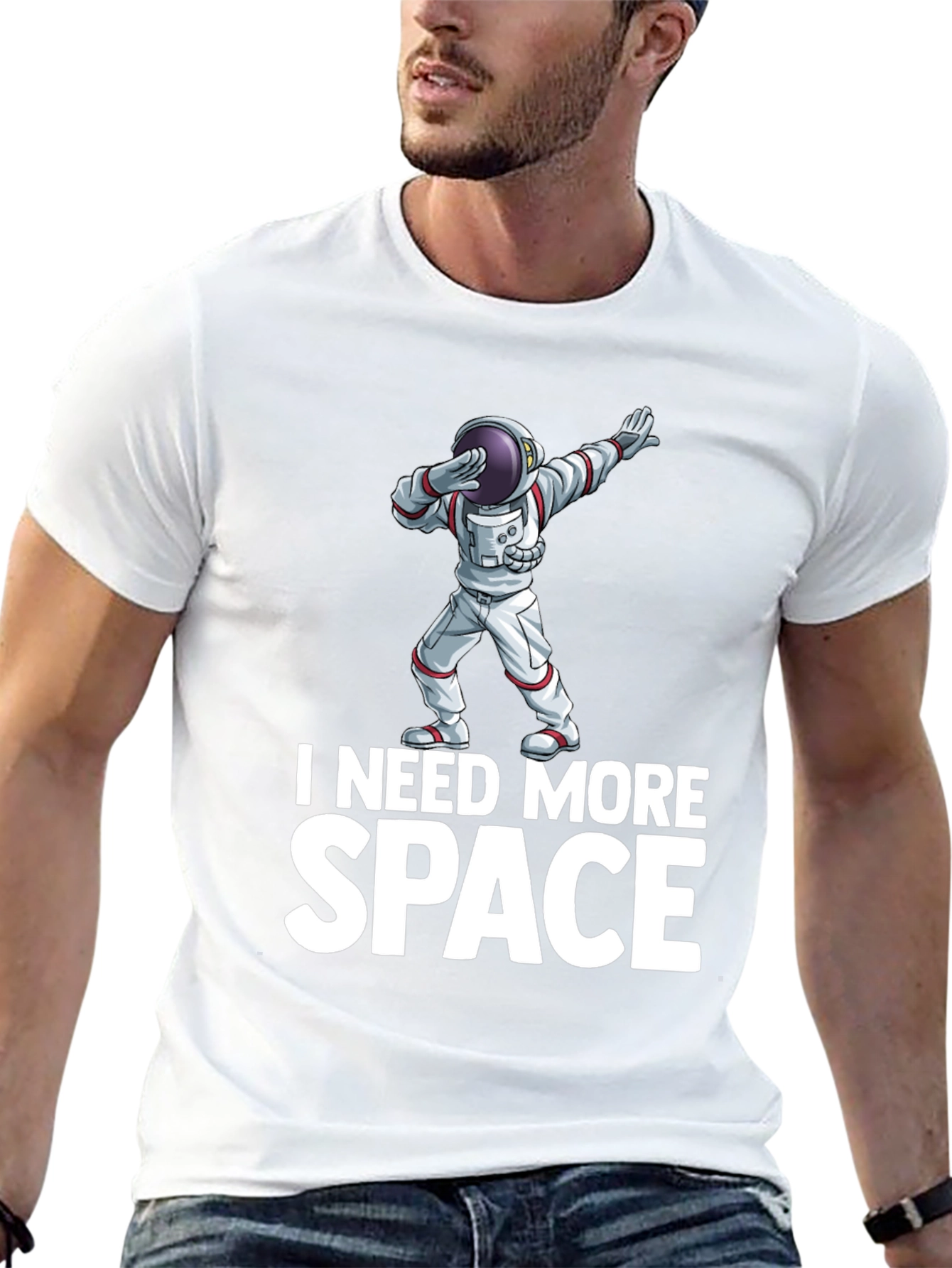 I Need More Space Black T-Shirt