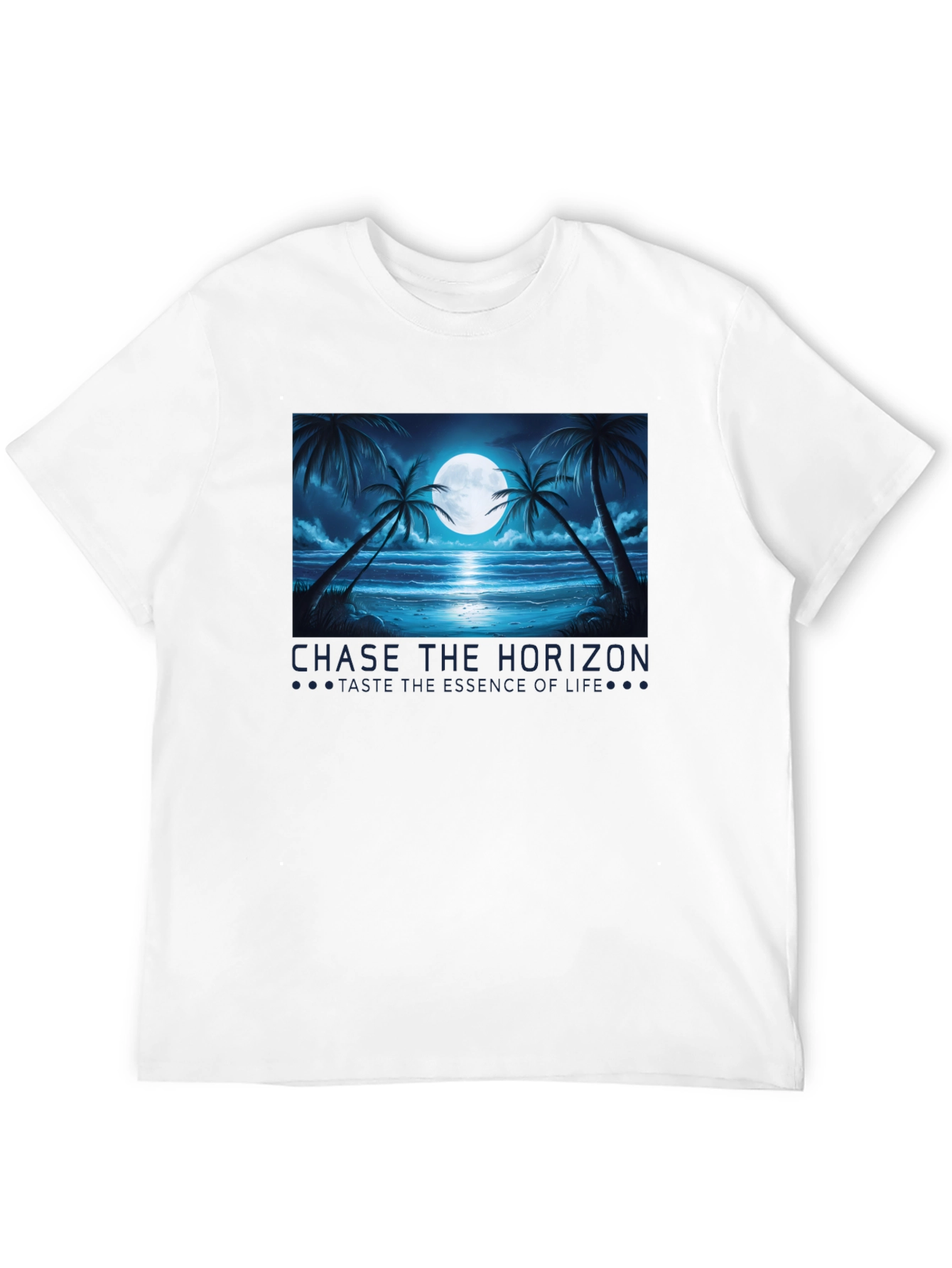 Chase the Horizon Black Graphic Tee