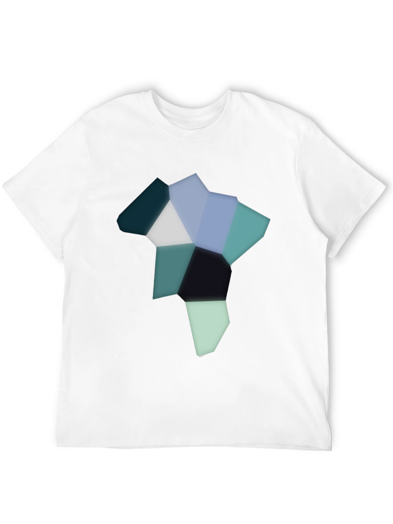 Abstract Geometric Graphic Tee - Modern Style