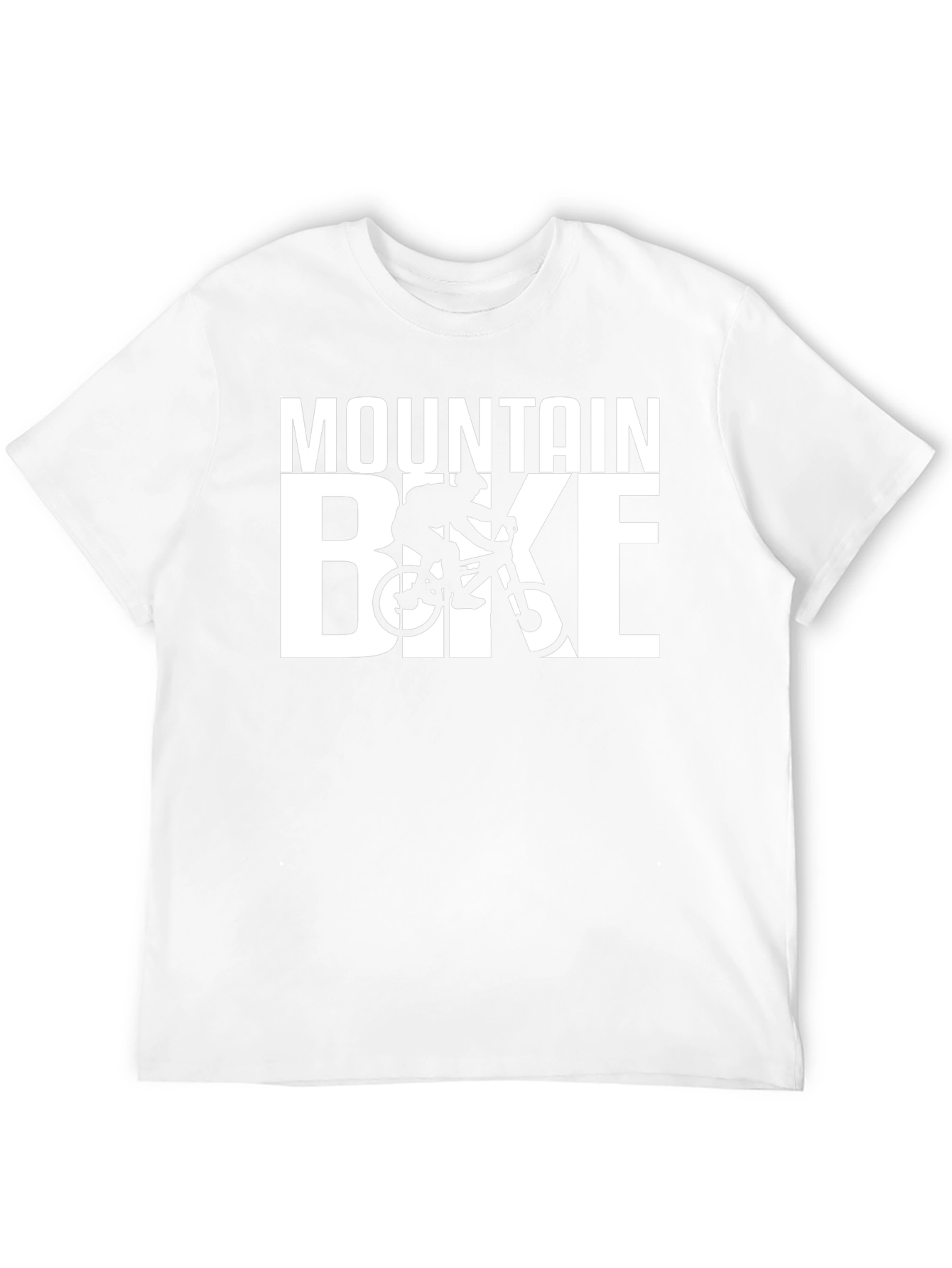 Mountain Bike Graphic T-Shirt - Black Casual Tee