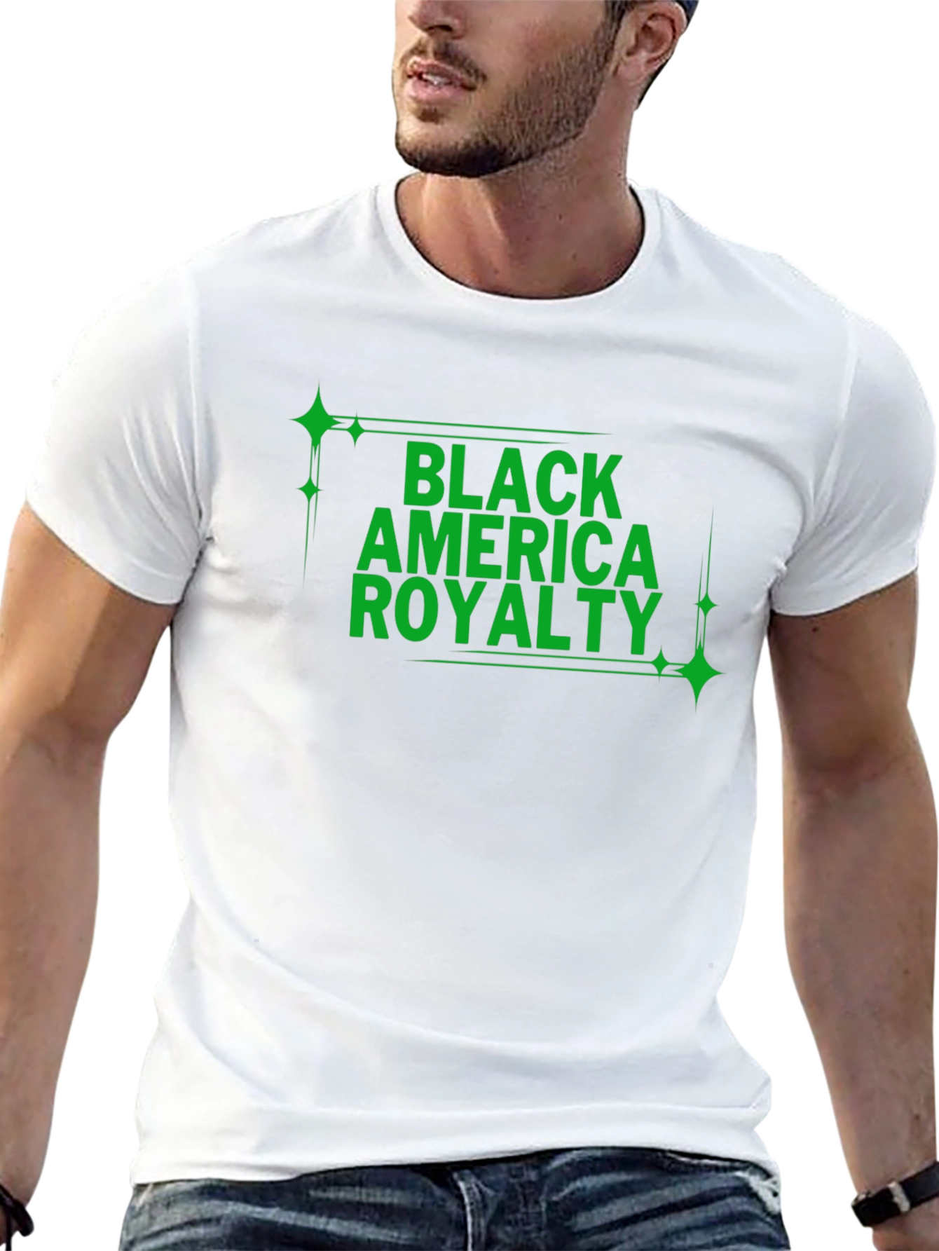 Black America Royalty Graphic Tee
