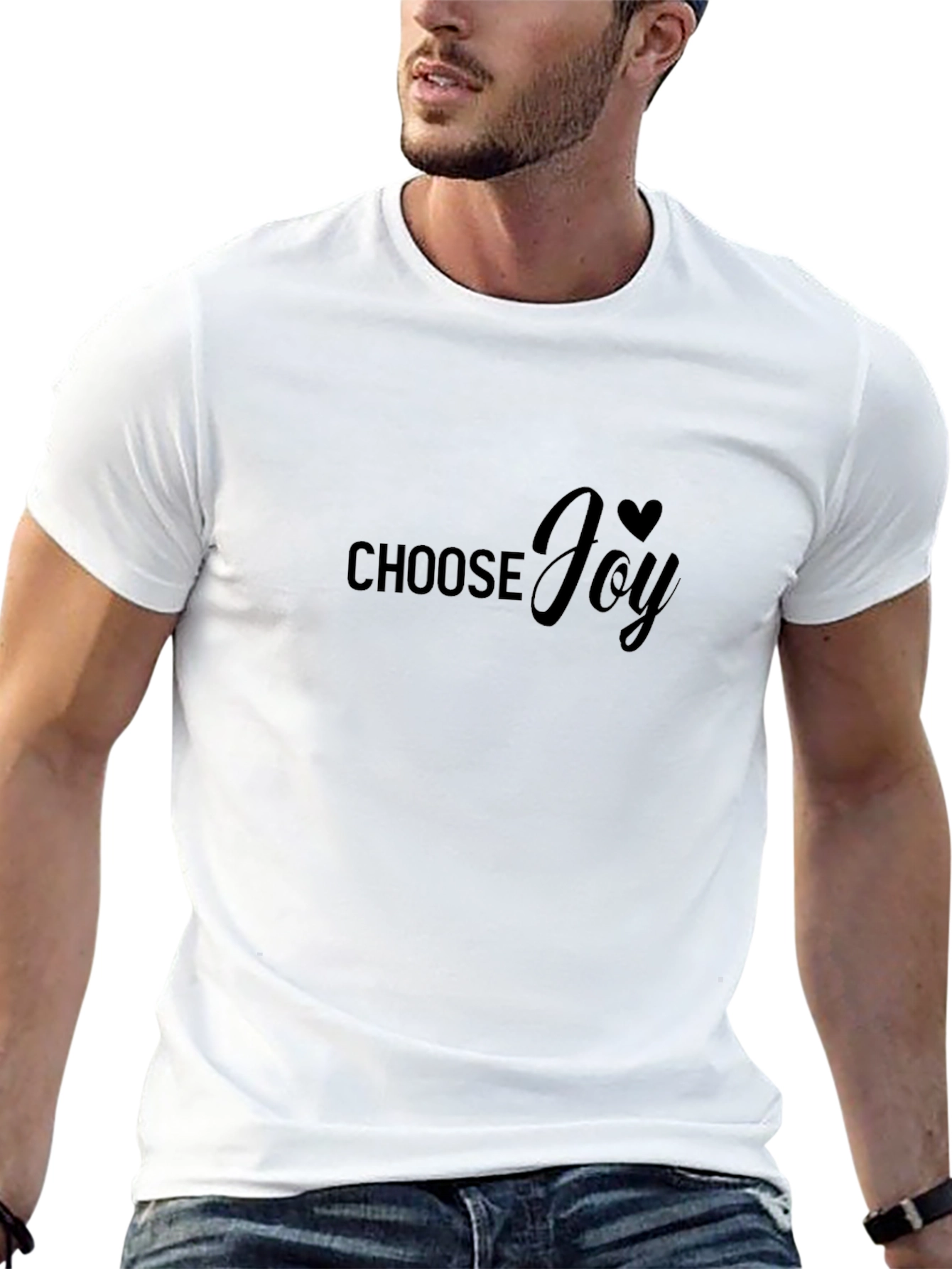 Choose Joy Black Graphic Tee