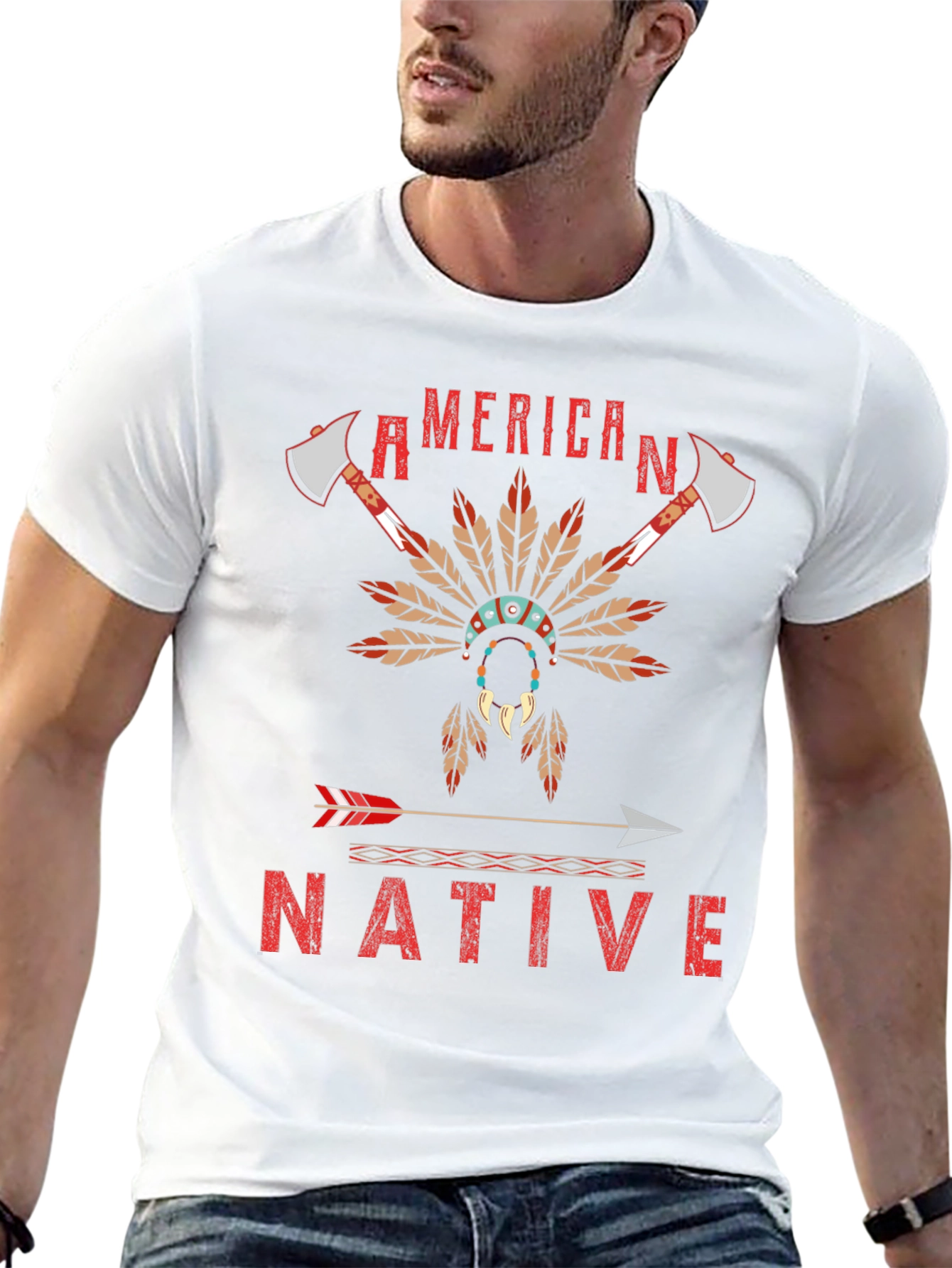American Native Graphic T-Shirt