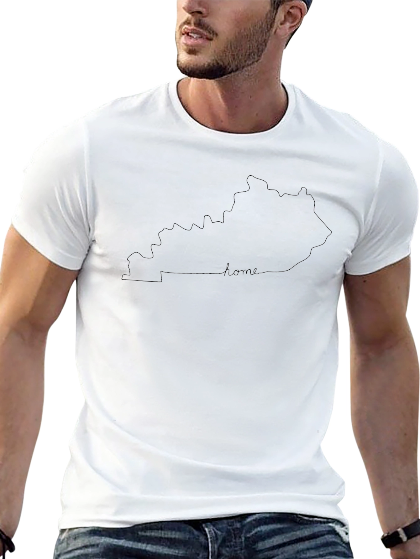 Kentucky Home State Outline T-Shirt