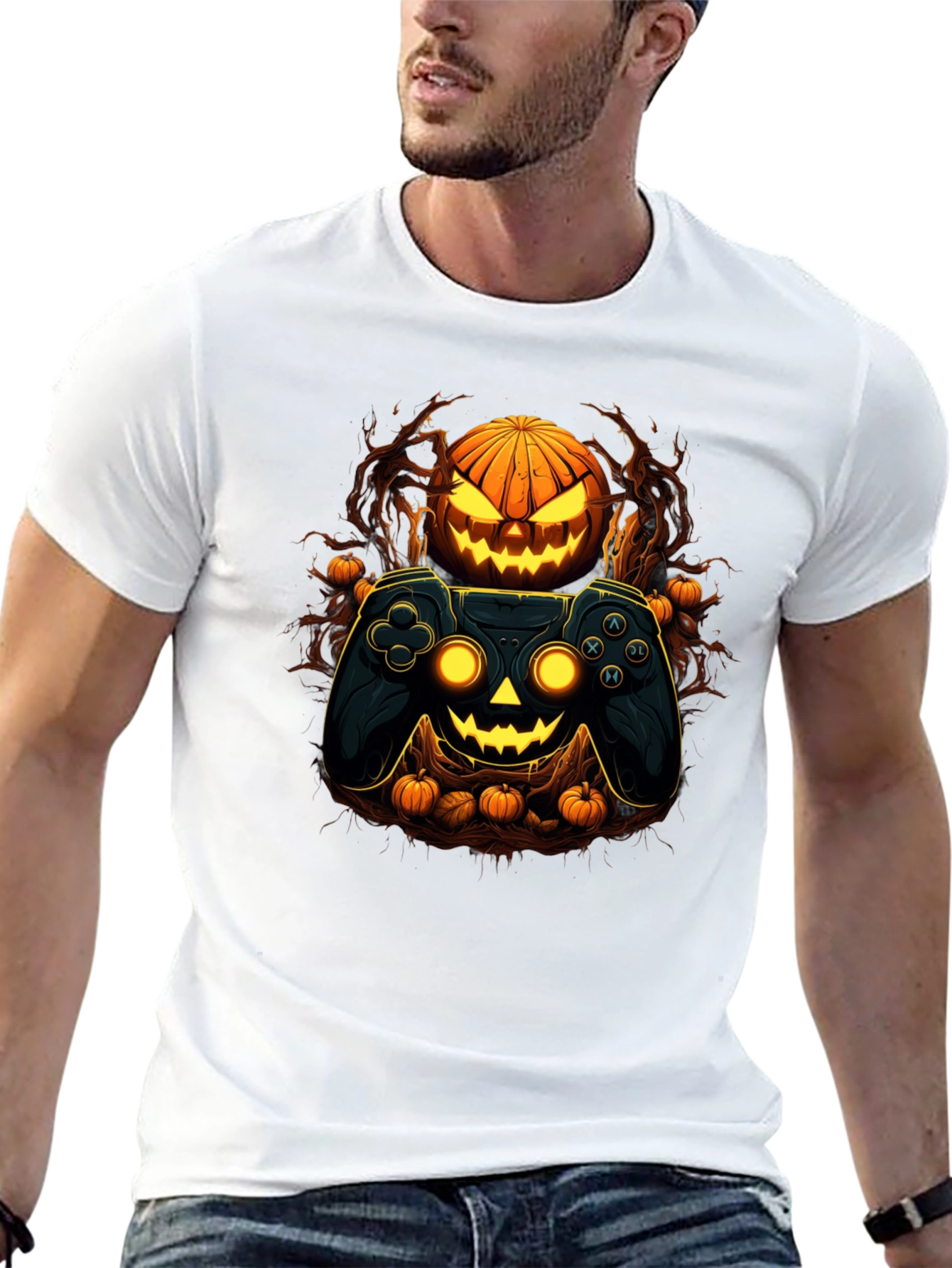 Gamer Halloween Graphic Tee