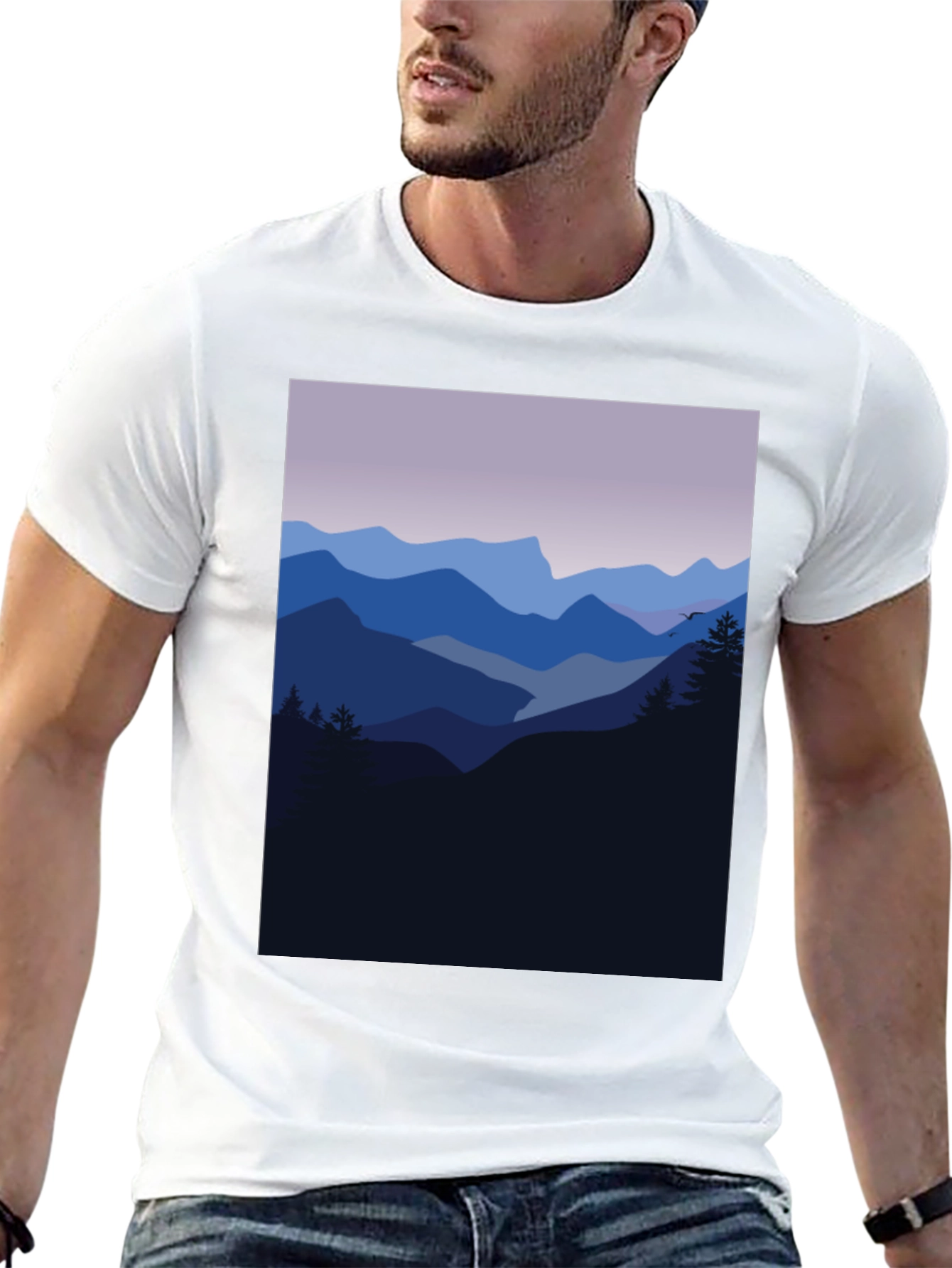 Mountain Vista Graphic Tee - Black