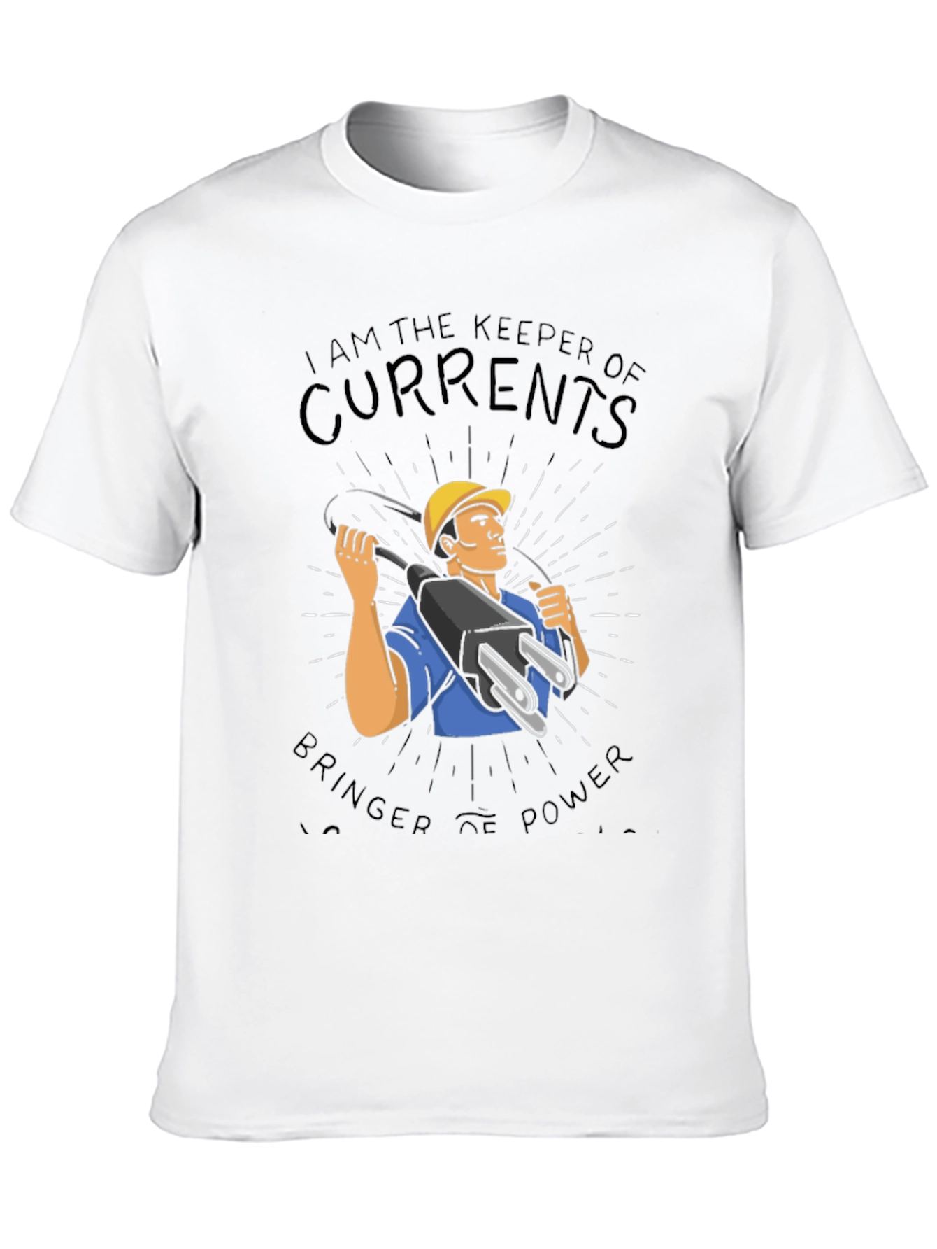 Electrician Keeper of Currents Black T-Shirt