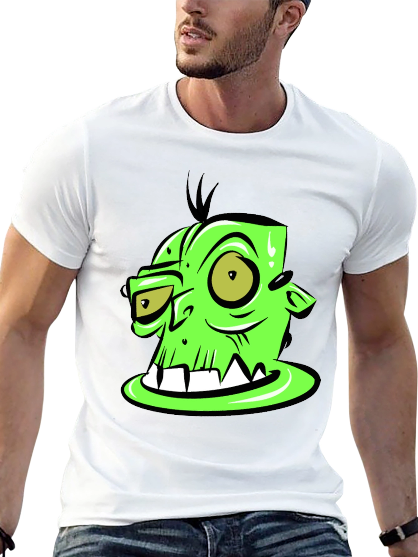 Green Monster Graphic Tee - Unique Design