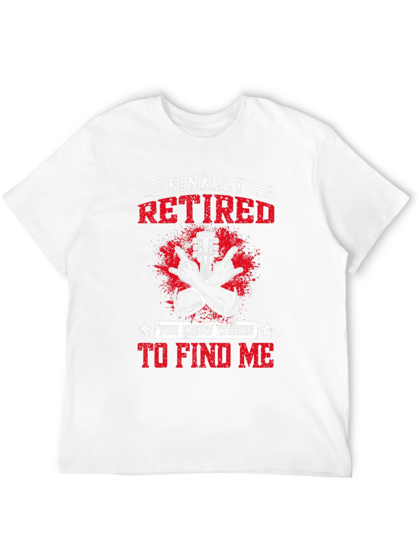 Finally Retired Guitar T-Shirt - Music Lover