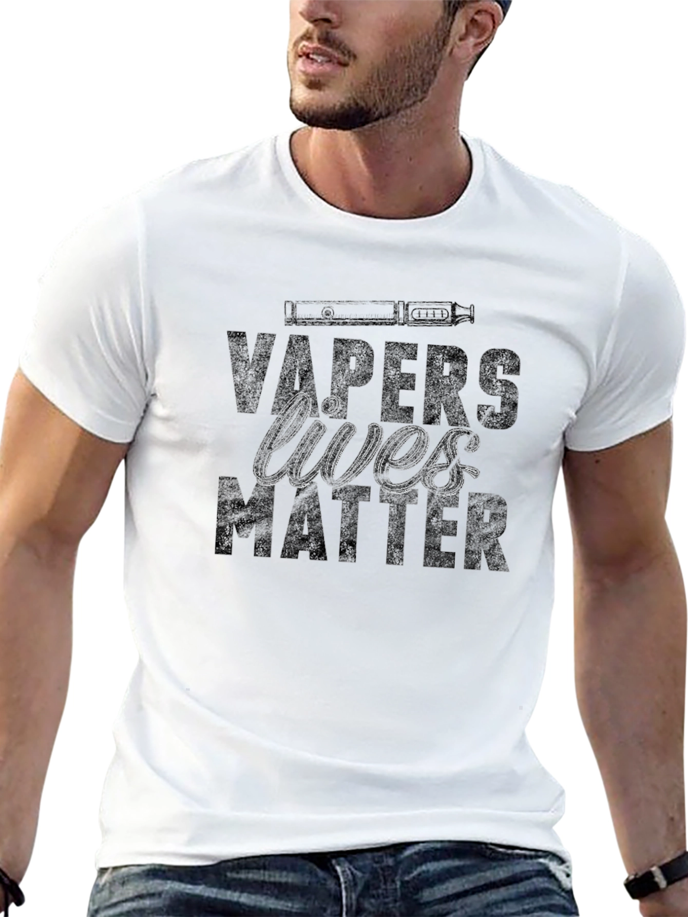 Vapers Lives Matter Graphic T-Shirt - Black