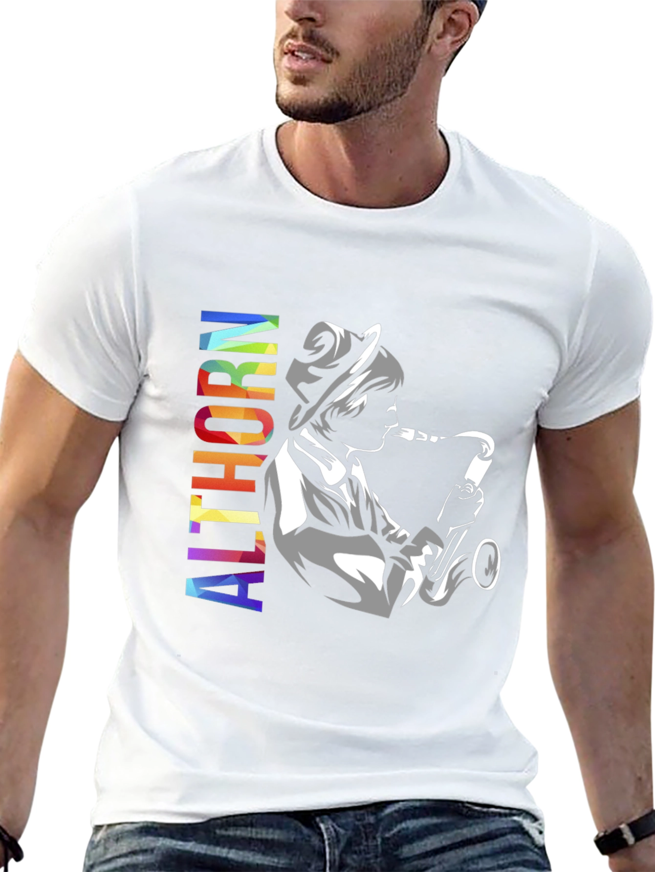 Althorn Saxophone Player Graphic T-Shirt