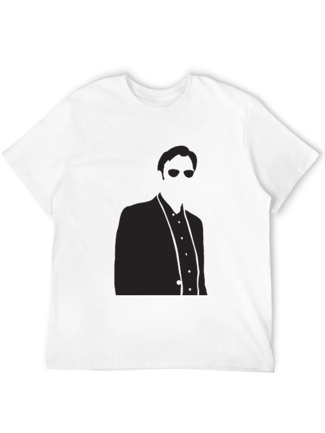 Shadow Man Silhouette T-Shirt - Classic Black Tee