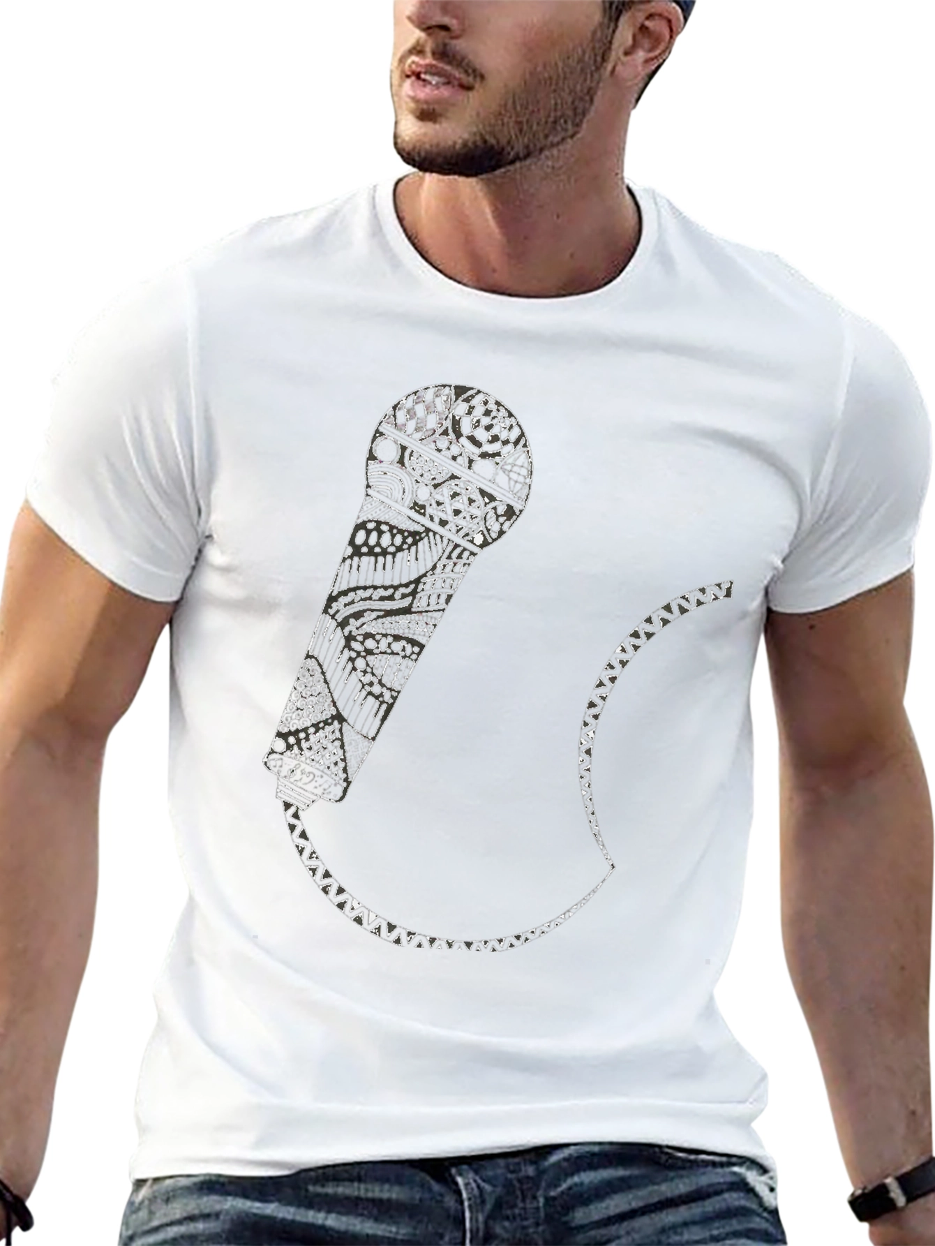 Graphic Microphone T-Shirt