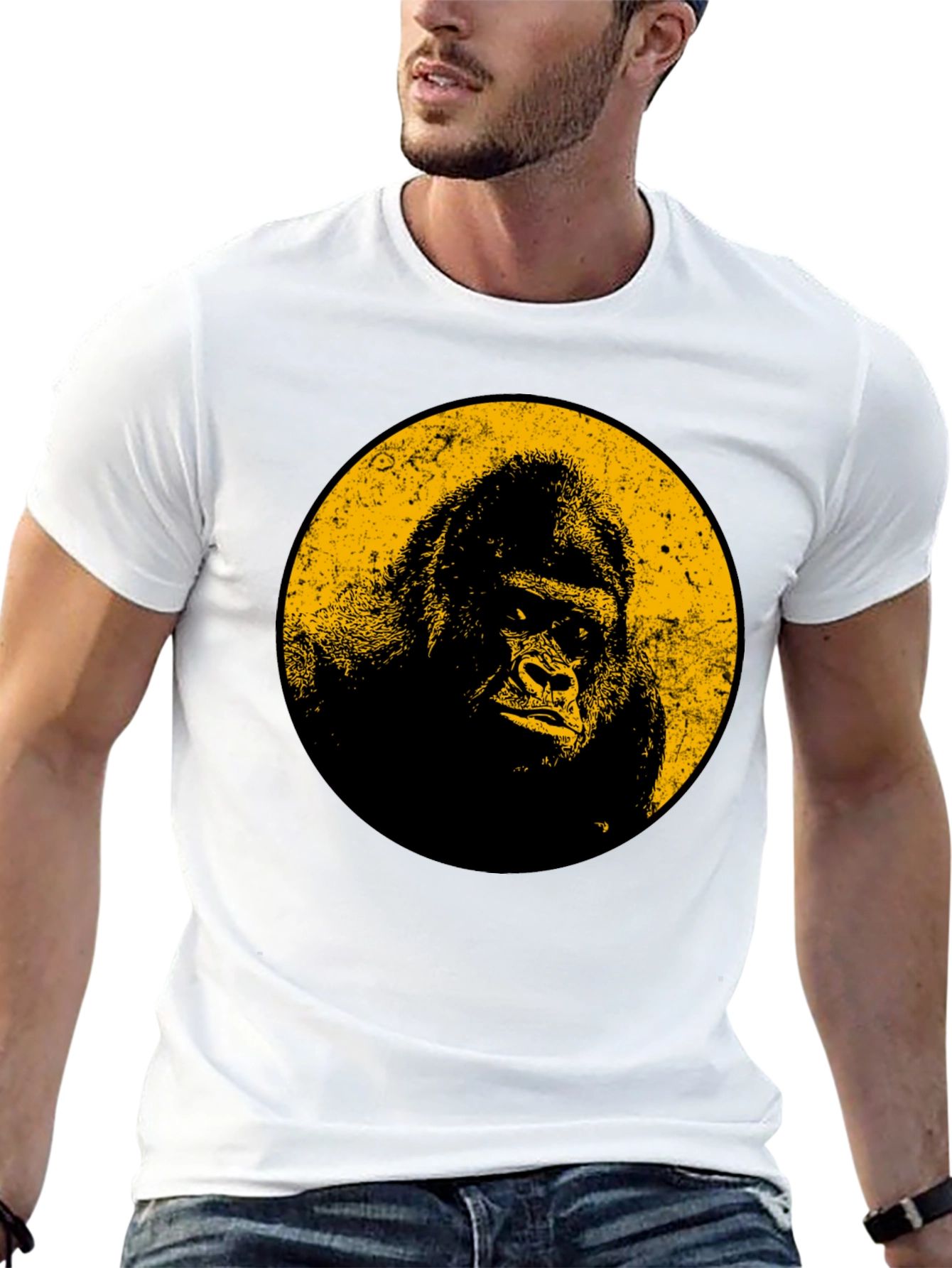Gorilla Graphic Tee - Cool Black T-Shirt