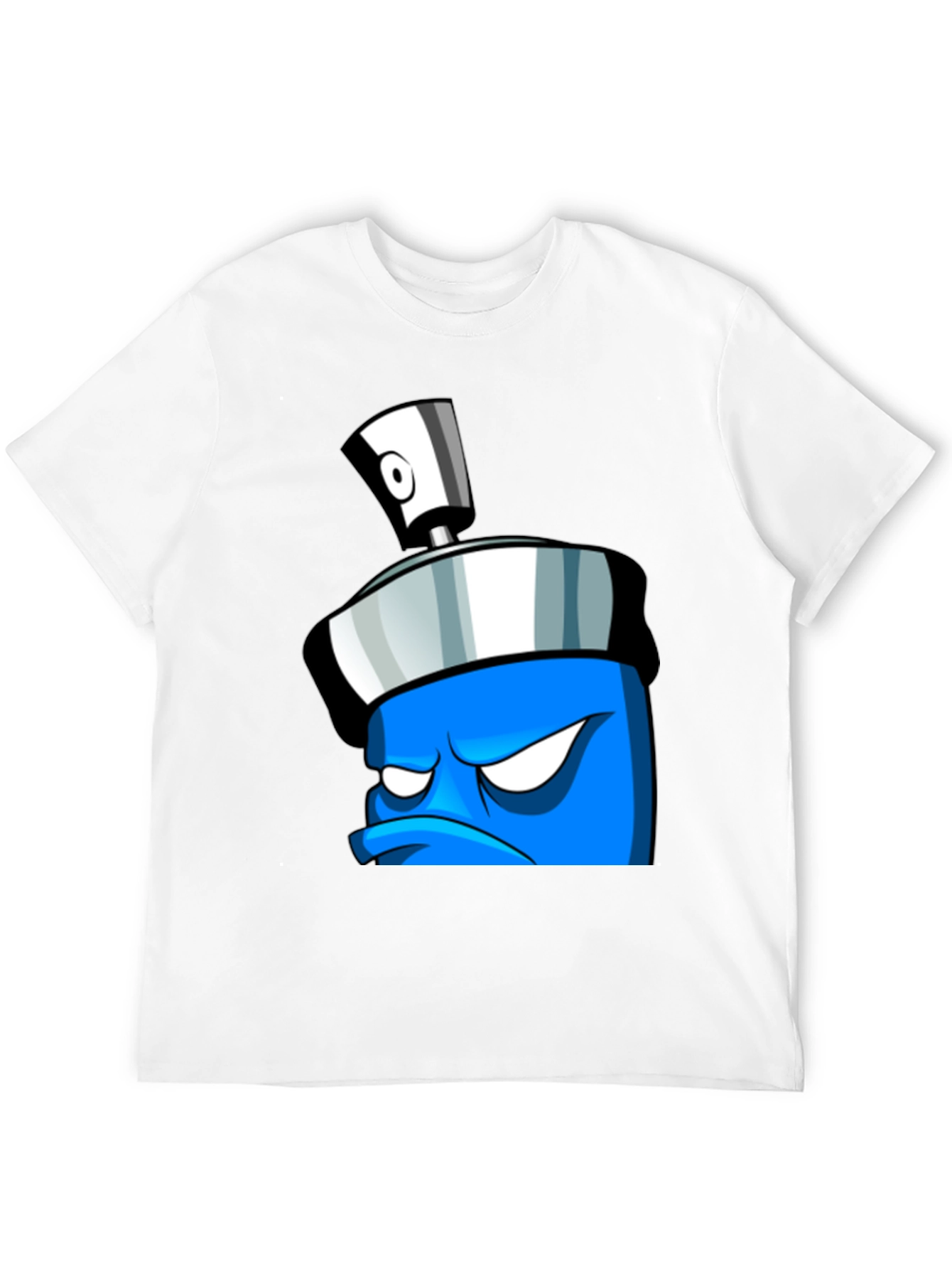 Angry Spray Can Graphic Tee - Black