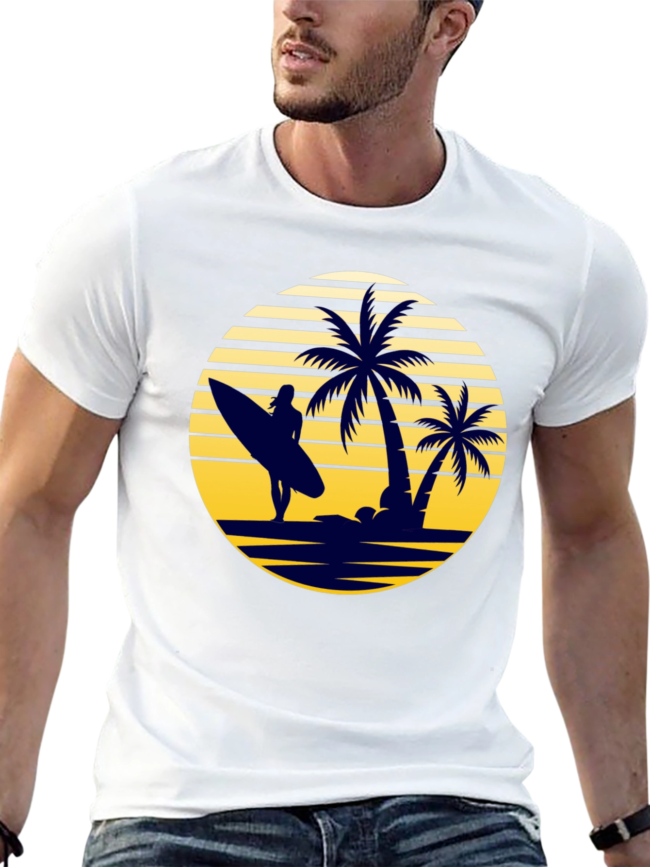 Retro Beach Sunset T-Shirt