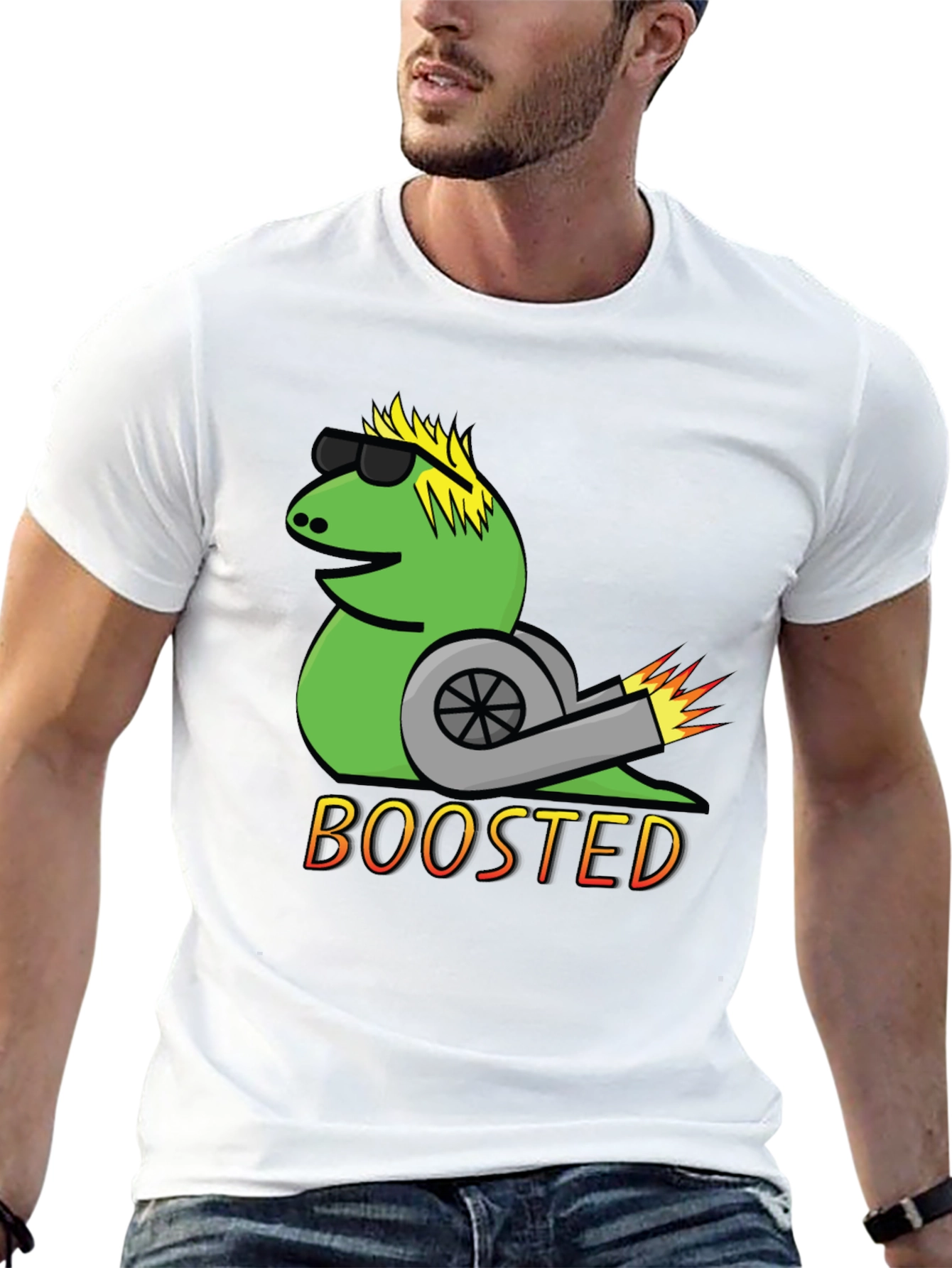 Boosted Snail T-Shirt - Cool Car Enthusiast Tee