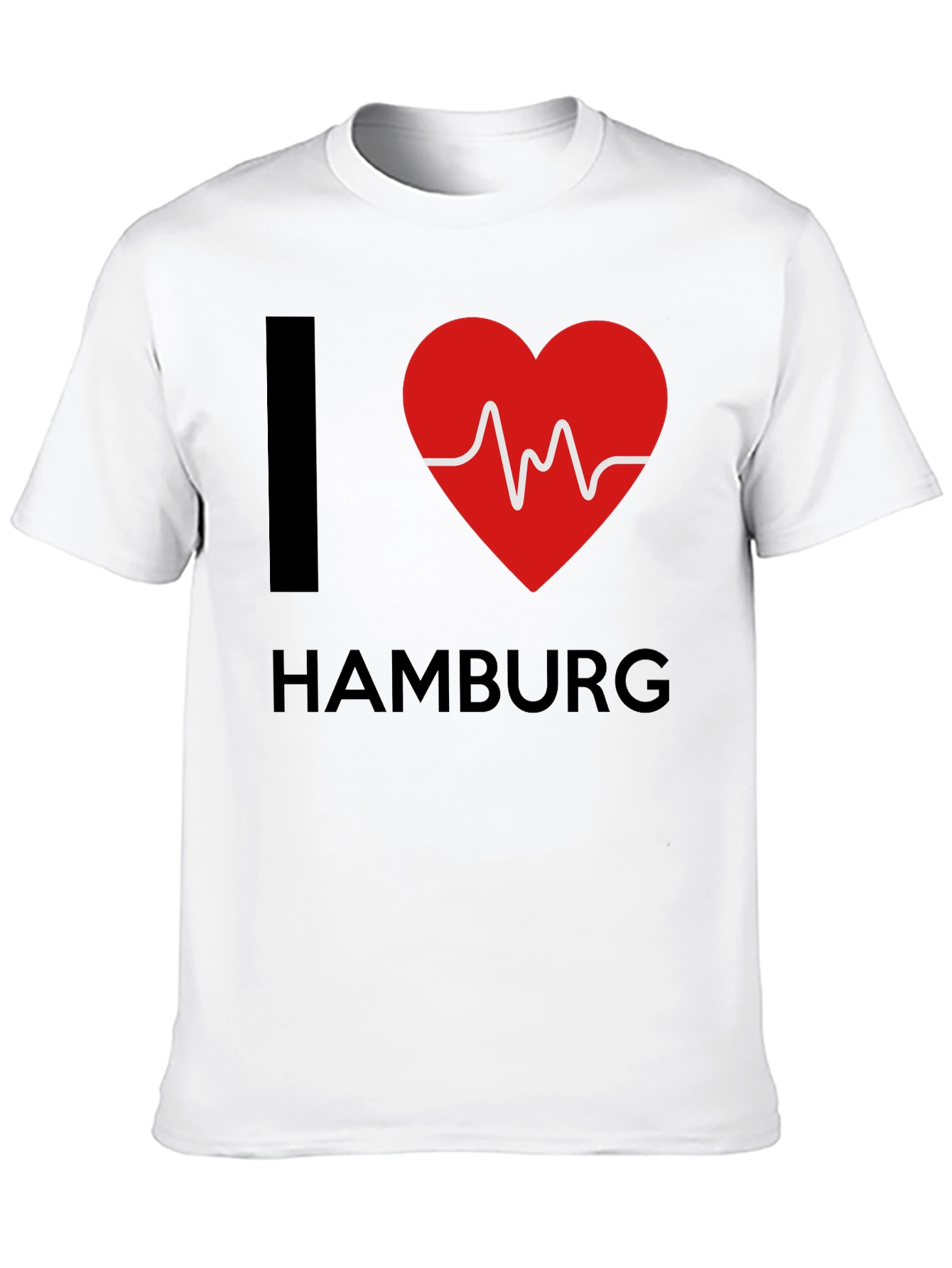 I Love Hamburg T-Shirt - Heartbeat Design