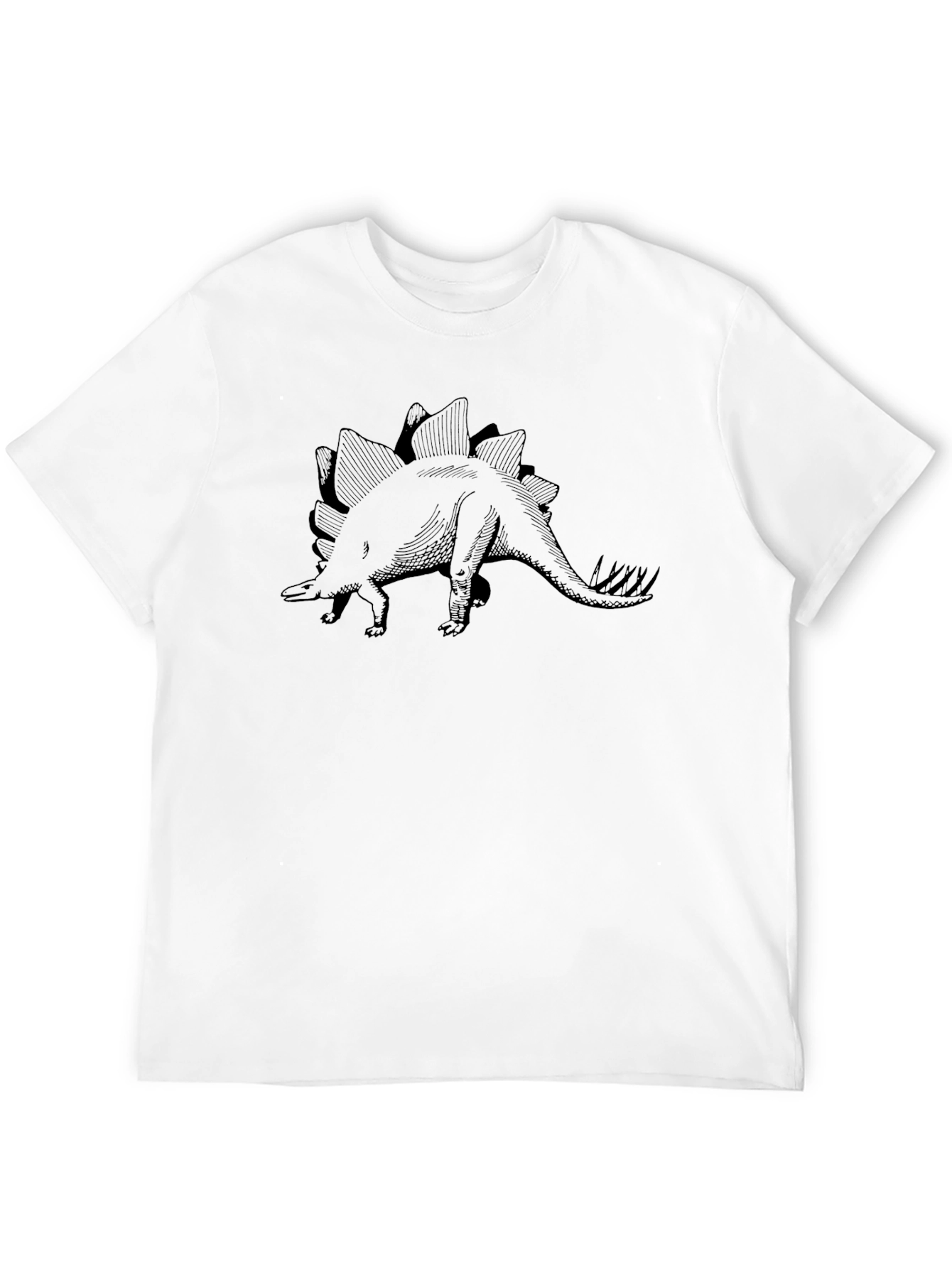 Stegosaurus Graphic Tee - Classic Black T-Shirt